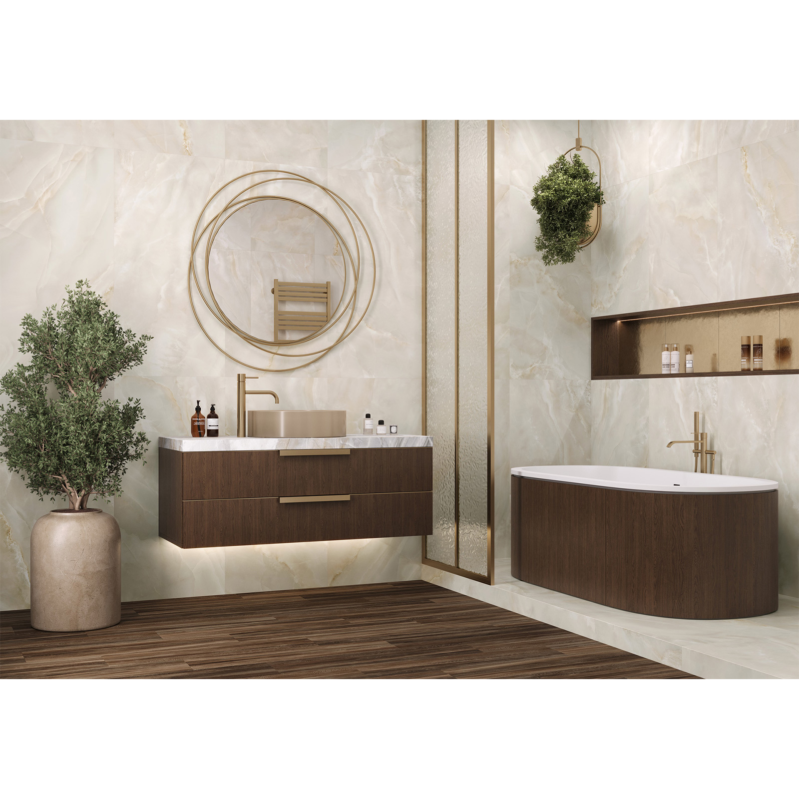 Изображение товара Керамогранит Artkera Onyx 60x120 см бежевый матовый для стен и пола
