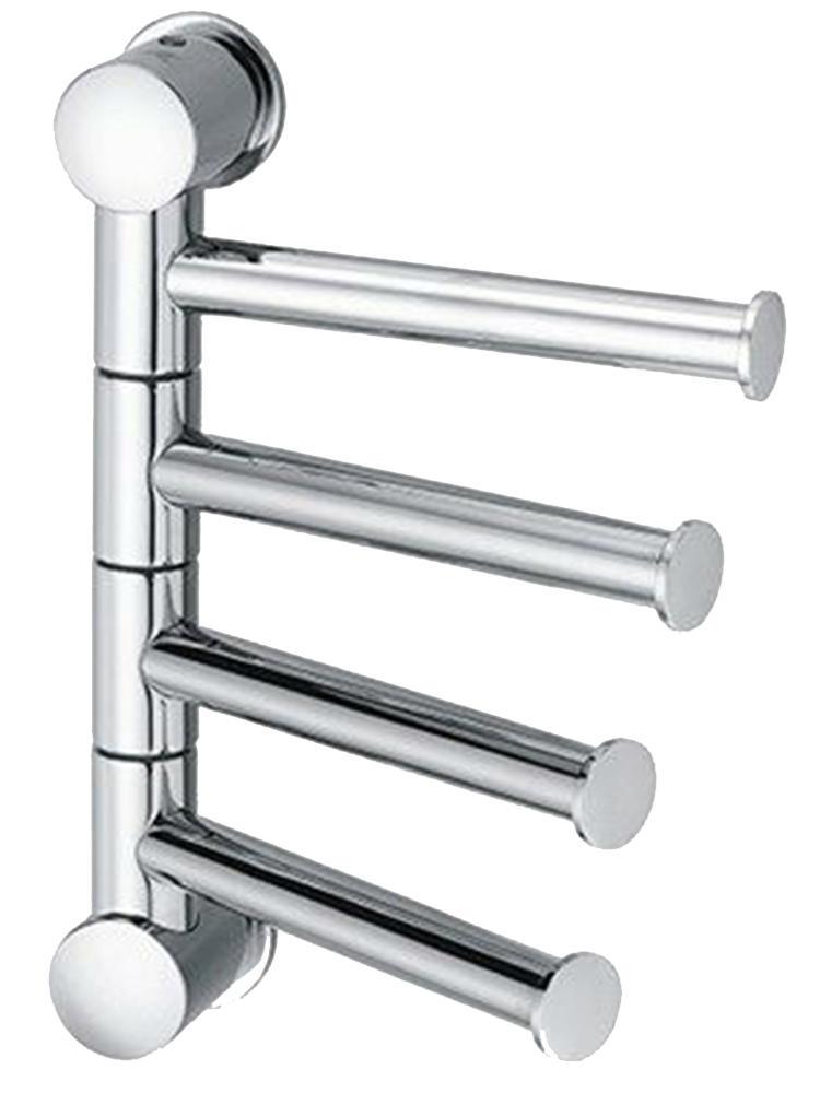 Изображение товара Держатель полотенец WasserKRAFT K-1054 4 рога из нержавеющей стали