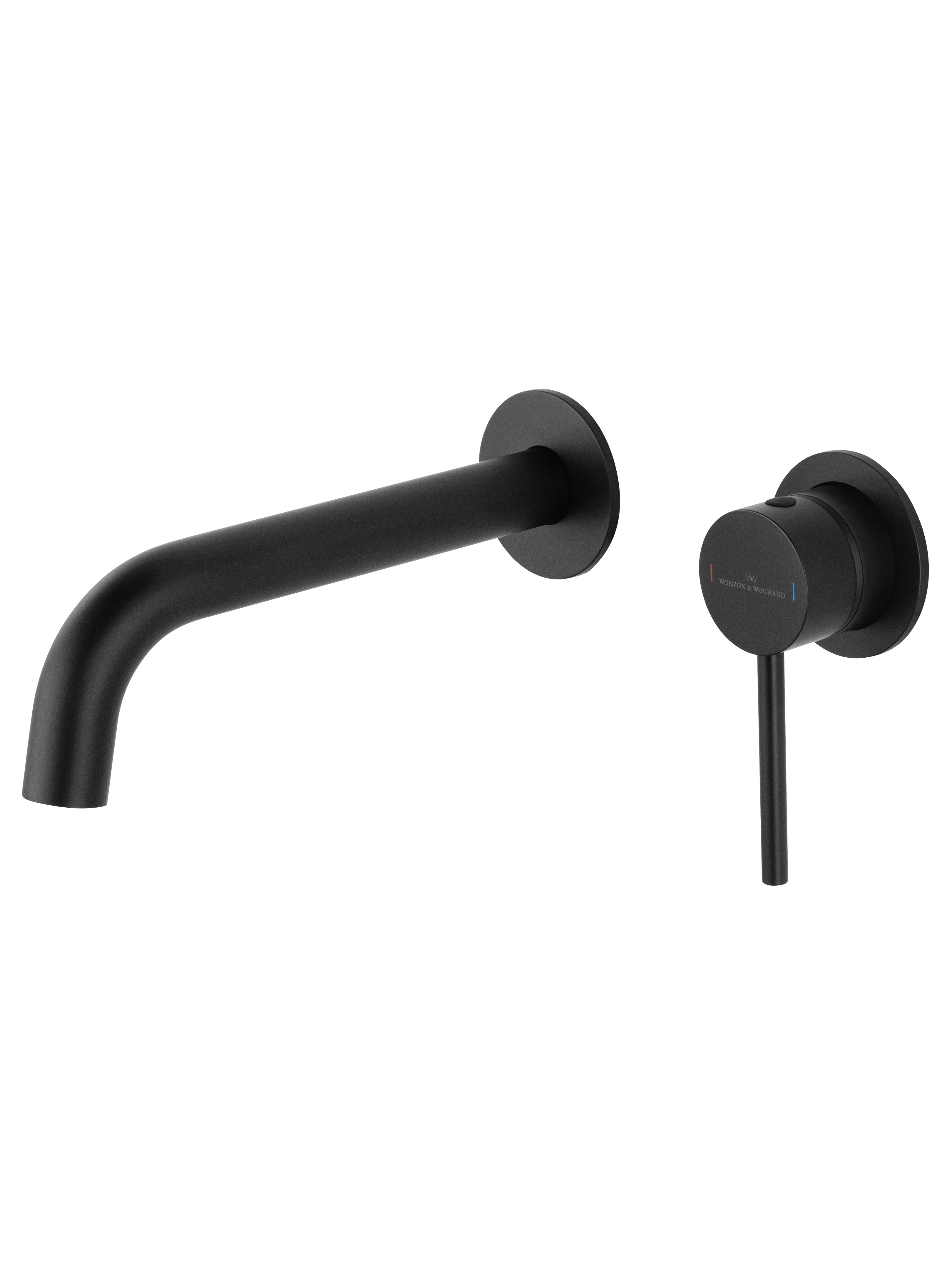 Изображение товара Смеситель для раковины встраиваемый Wonzon & Woghand Stick однорычажный цвет черный матовый WW-88869017-MB