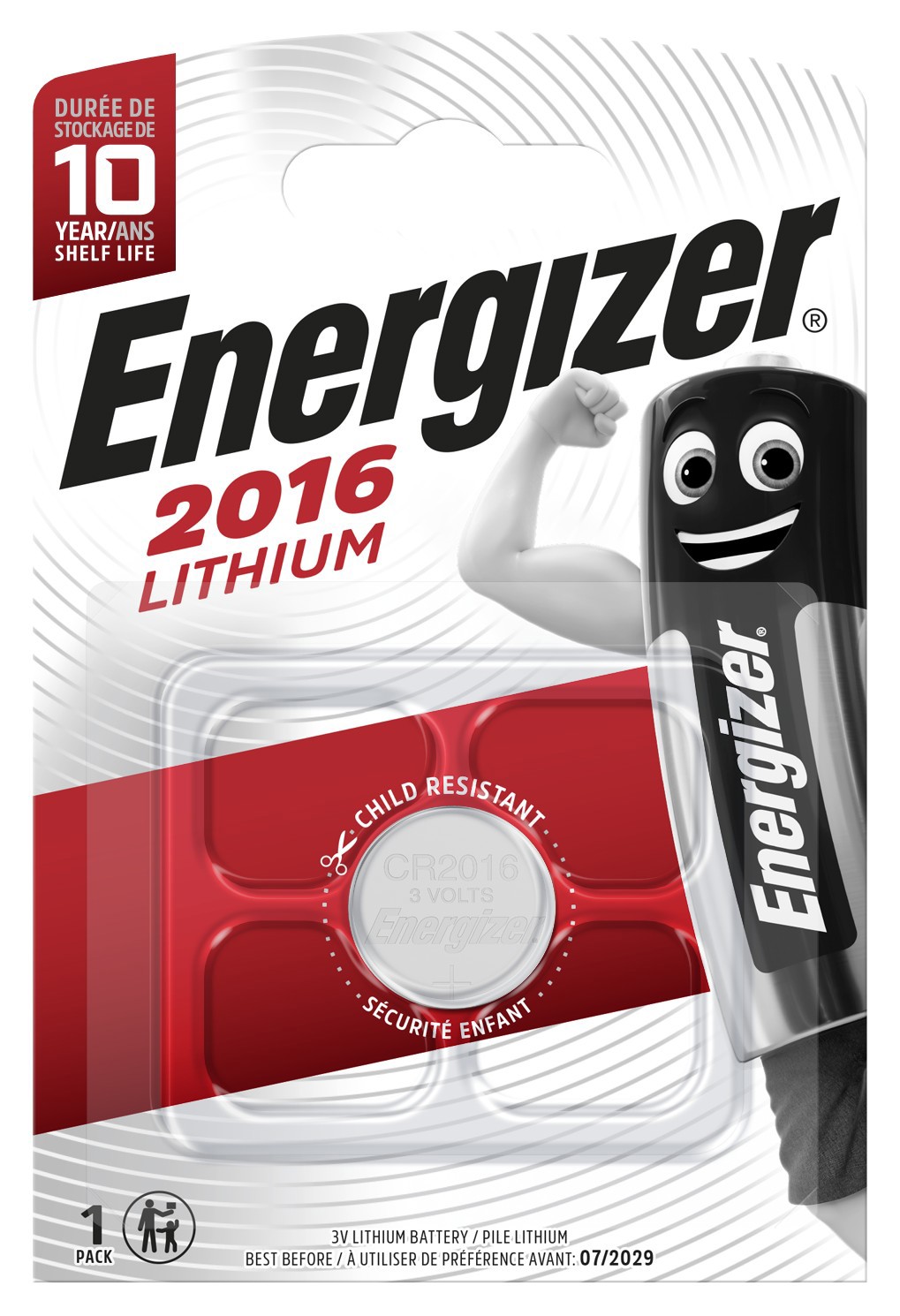 Изображение товара Батарейка литиевая Energizer CR 2016