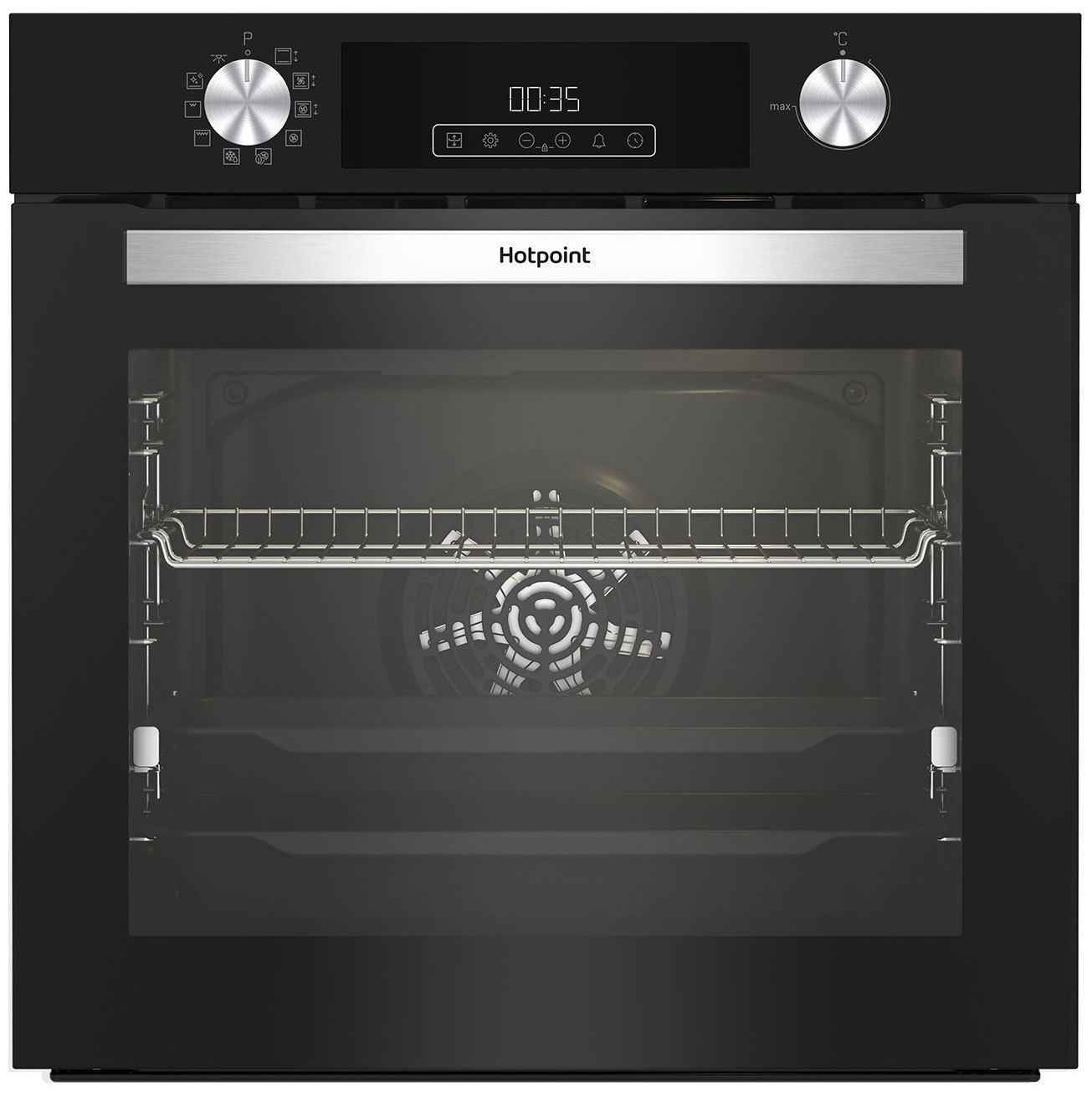 Изображение товара Встраиваемый духовой шкаф Hotpoint Fe8 821 H Bl черный, 72 л, 10 режимов