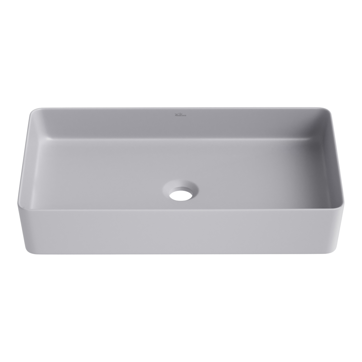 Изображение товара Накладная керамическая раковина Wellsee FreeDom 2.0 60 см матовый серый