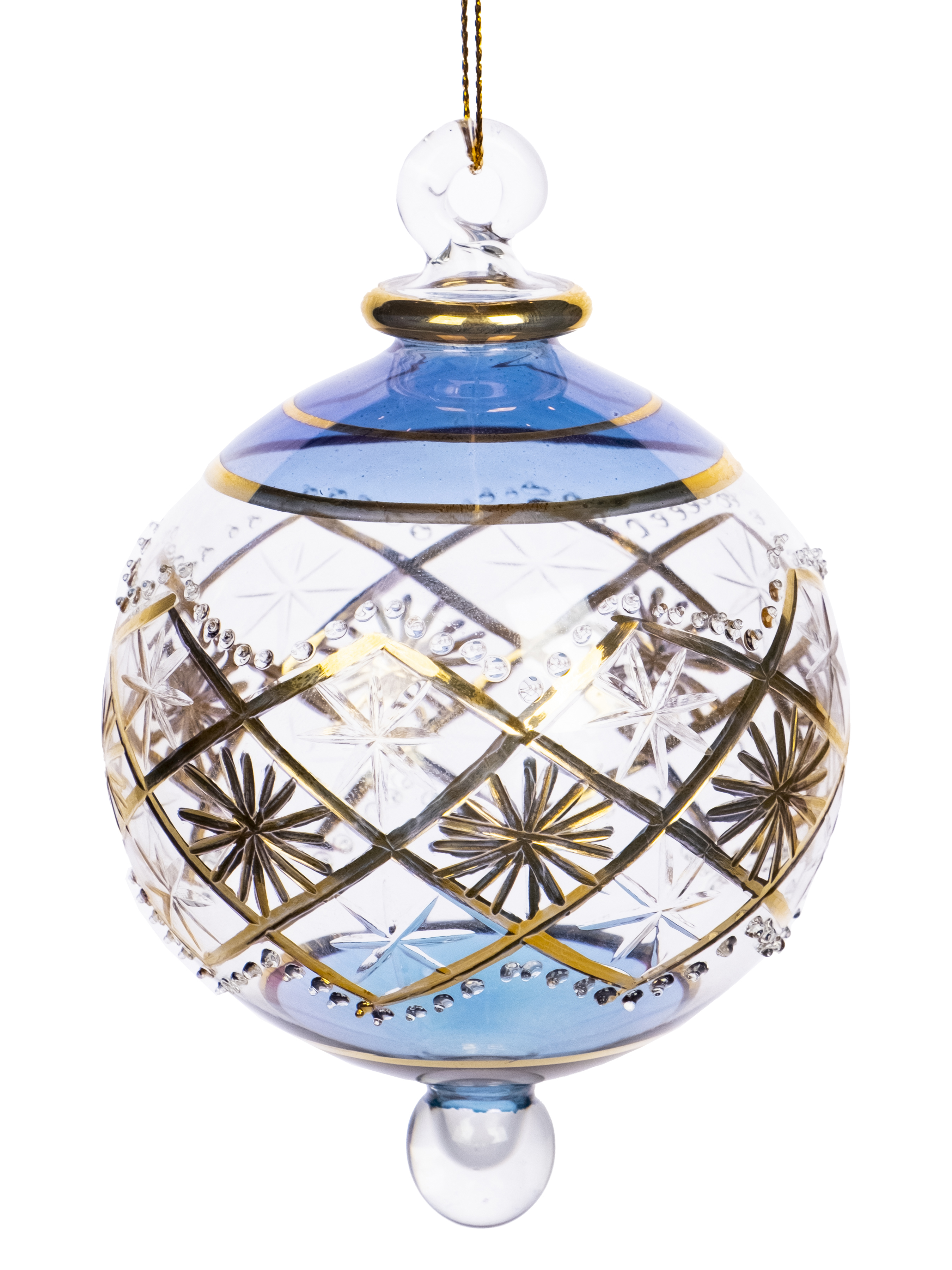 Изображение товара Елочная игрушка Valma 90669 8 см x 8 см синий