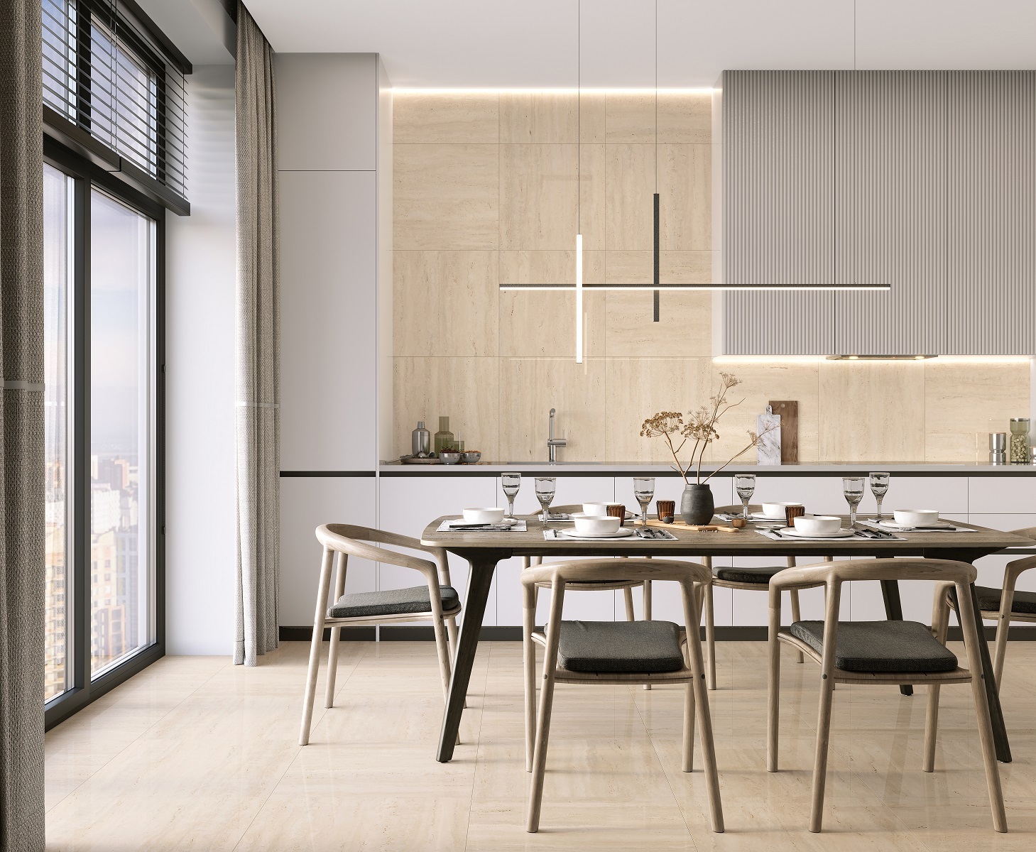 Изображение товара Керамогранит Laparet Eternity Beige 59.5x59.5 см мраморный эффект