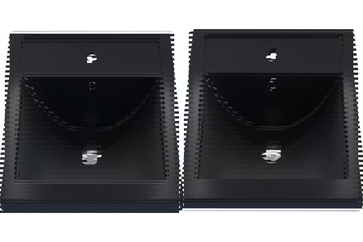 Изображение товара Раковина мебельная для ванной Uperwood Foster Quartz 60 см черная матовая уголь