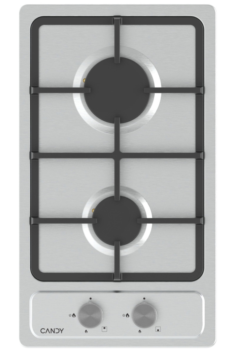 Изображение товара Газовая варочная панель Candy Chxm32Cx 29.70 см 2 конфорки цвет нержавеющая сталь