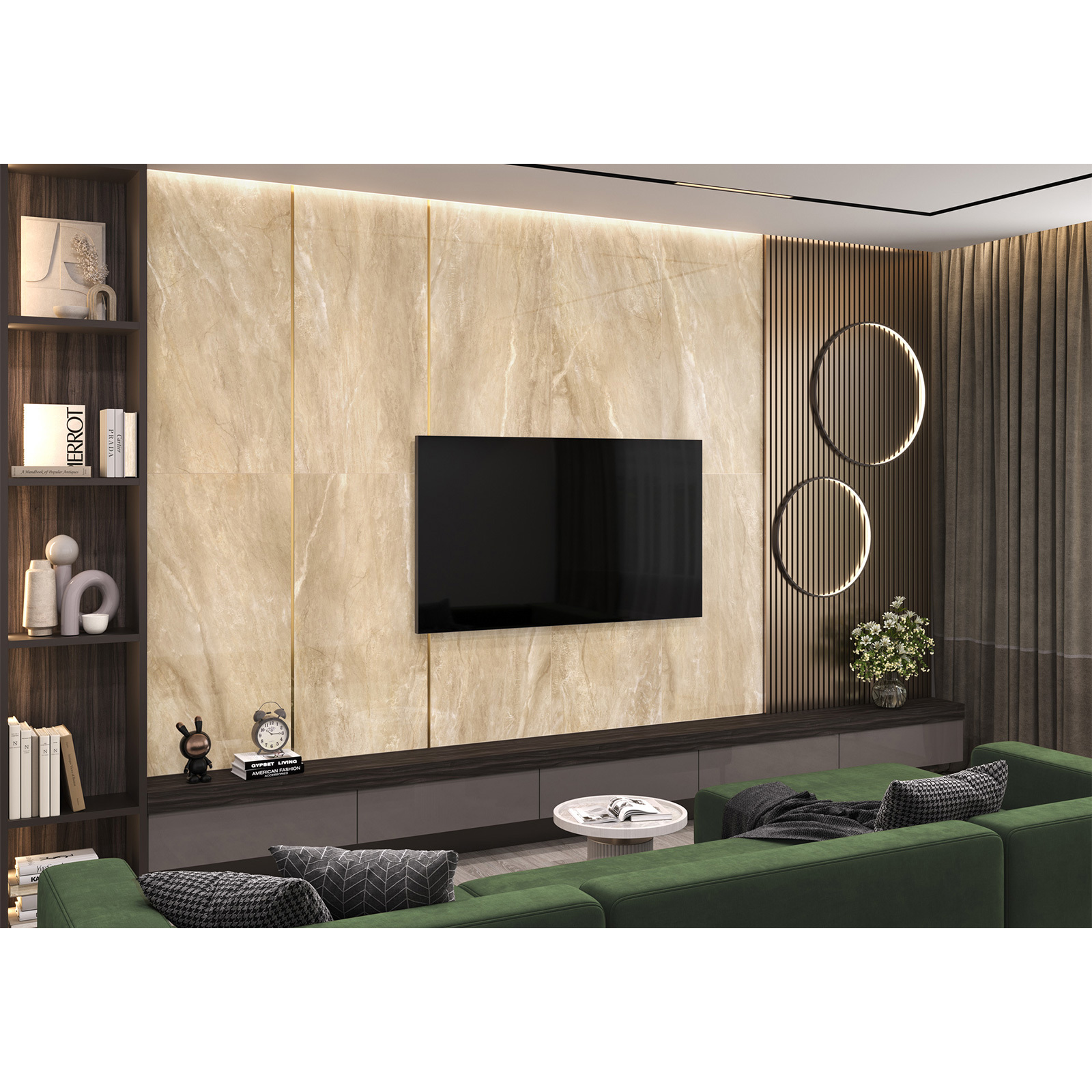 Изображение товара Керамогранит LCM 60x120 см бежевый полированный ректифицированный