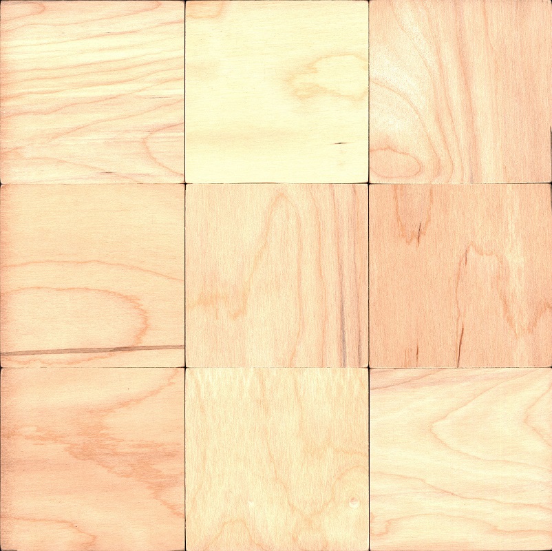 Изображение товара Панель-мозаика Gluten lignum Болтон бежевый 300x300x4мм 0.09м² 22шт ячейка 100x100мм