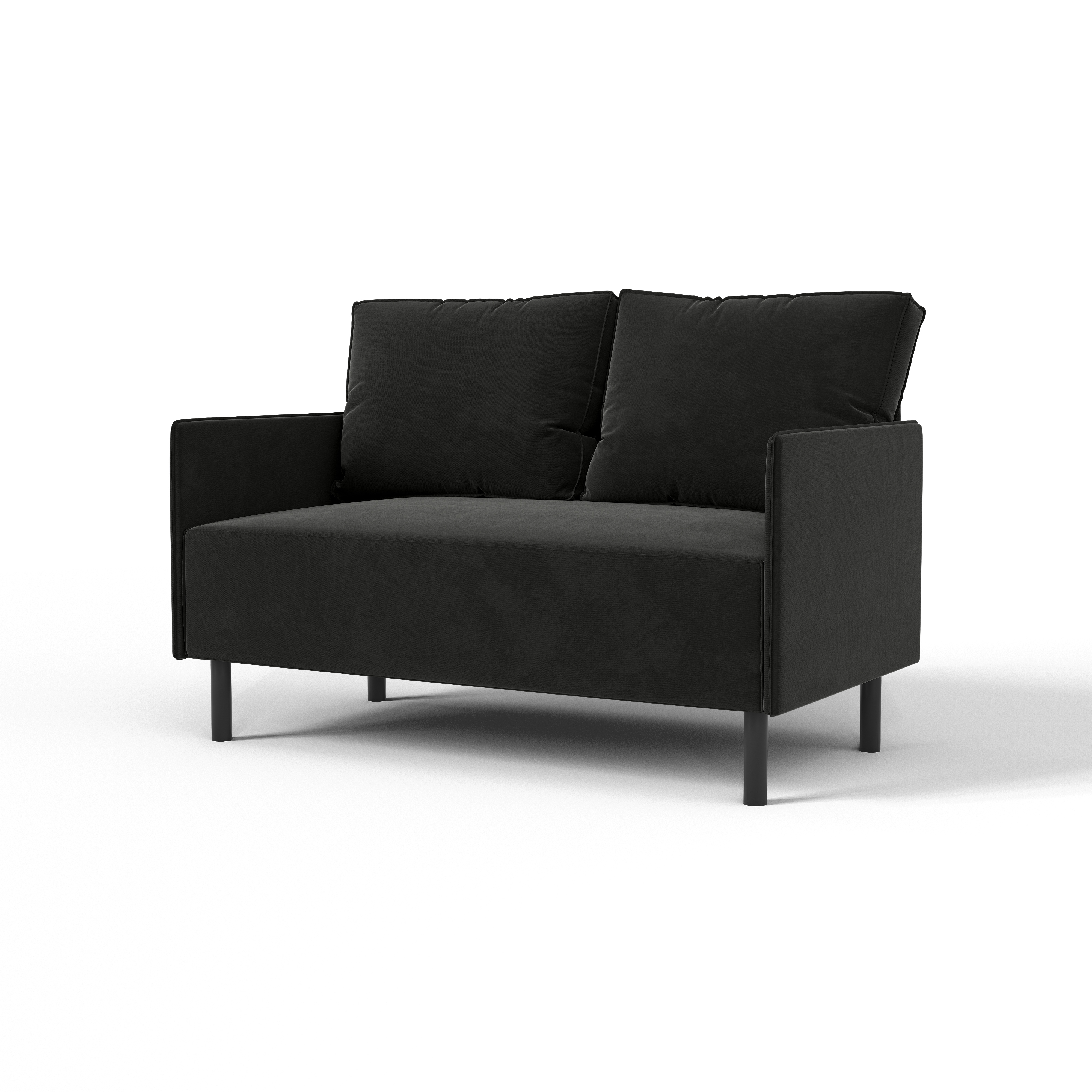 Изображение товара Диван ORION от SALON TRON черный велюр, 117x82x66 см