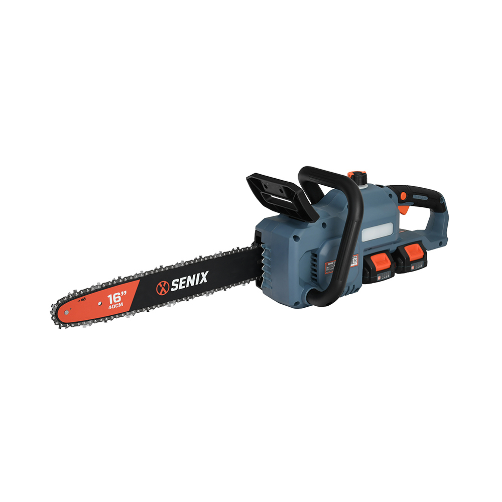Изображение товара Пила аккумуляторная бесщёточная Senix Csx2-m2-eu 40 В шина 40 см 2x4 Ач АКБ и ЗУ в комплекте