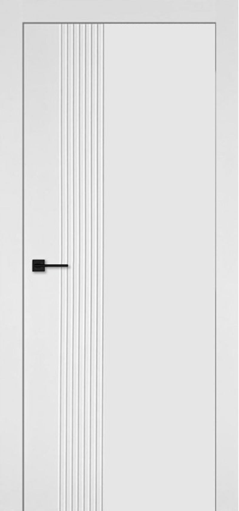 Изображение товара Дверь межкомнатная Легенда Лонг-5 глухая 70x200см эмаль цвет белый без замка и петель в комплекте