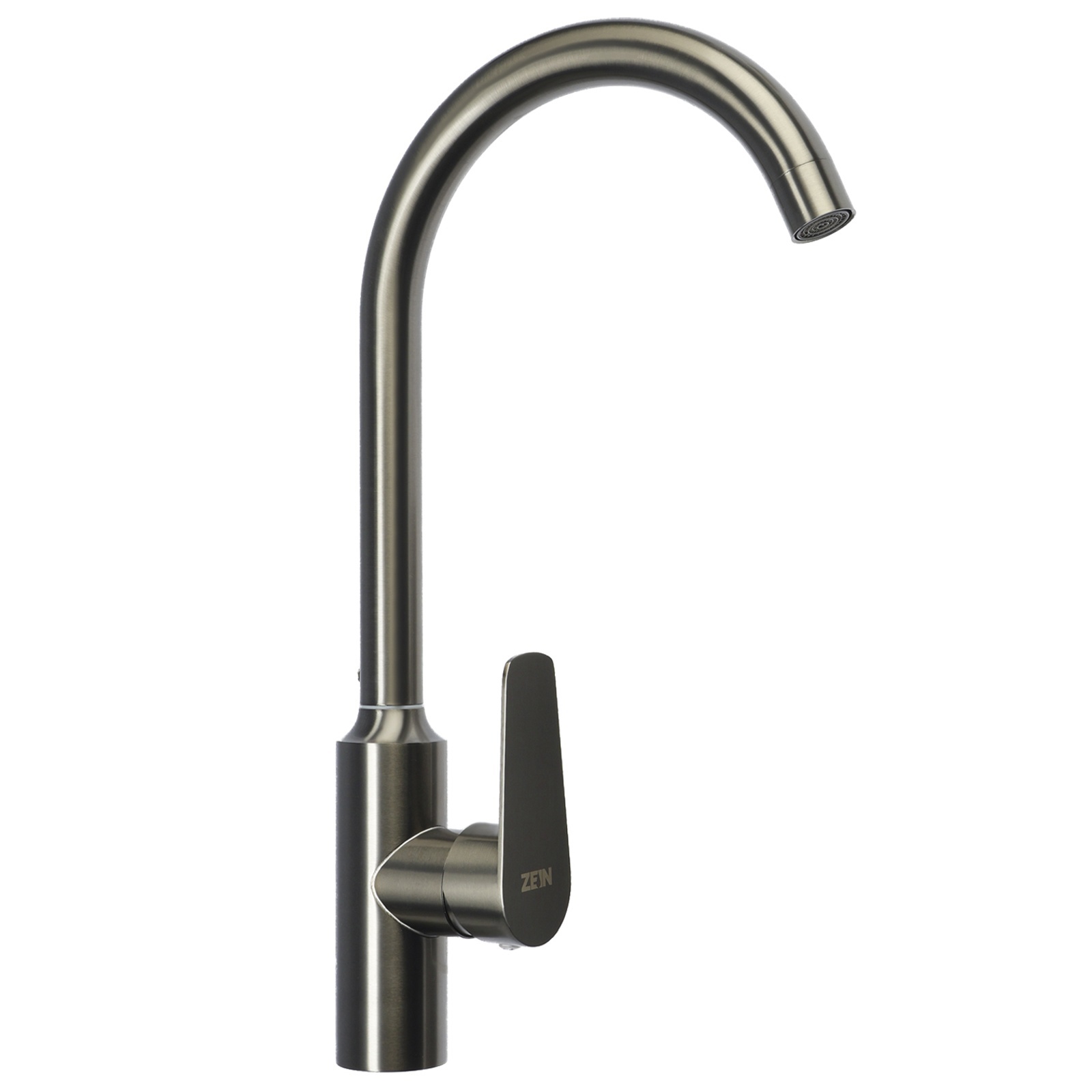 Изображение товара Смеситель для кухни Zein 9932134 поворотный излив графит