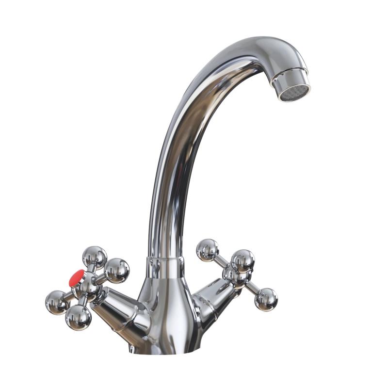 Изображение товара Смеситель для кухни Ml ML07-031 поворотный излив 20 см цвет хром