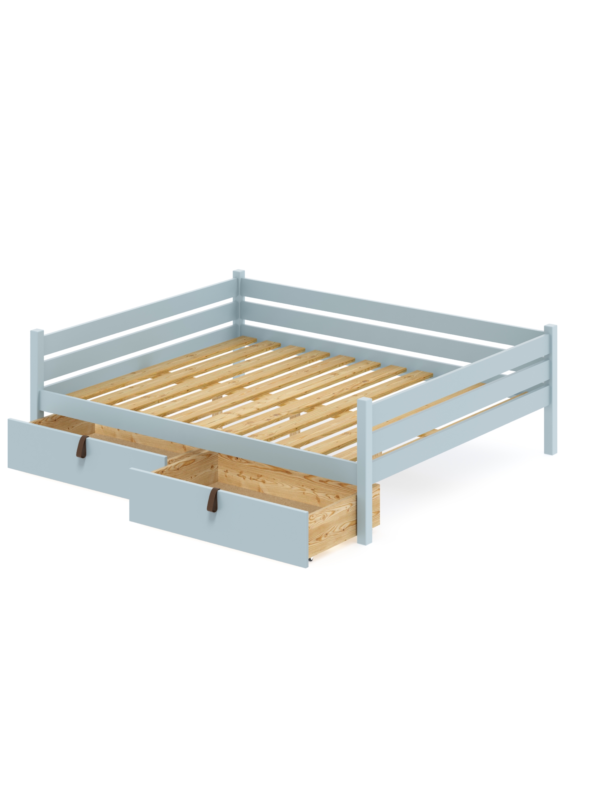 Изображение товара Кровать Solarius Tahta160-170gol-2yash 170 x 63 x 180 см сосна цвет голубой