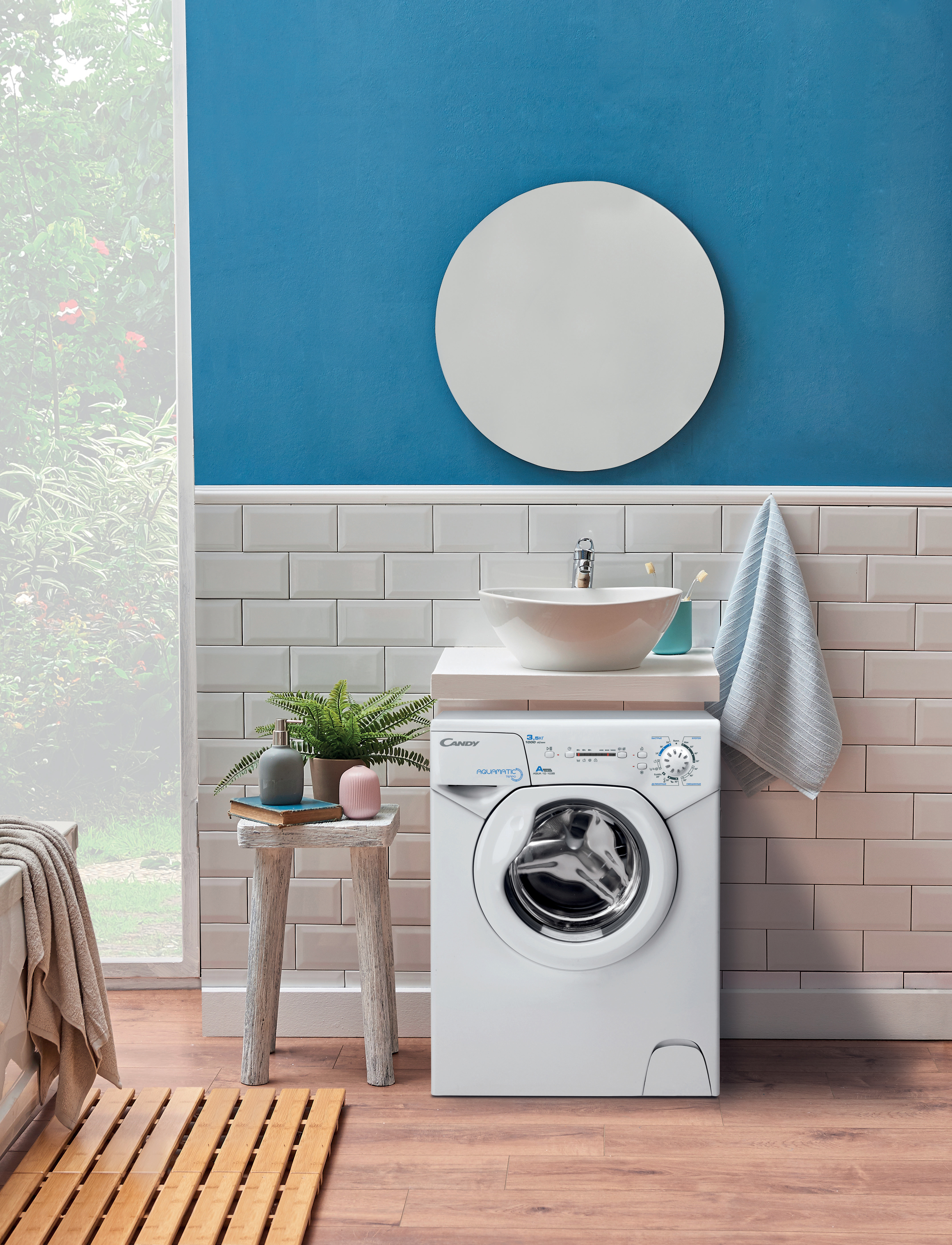Изображение товара Компактная стиральная машина Candy Aquamatic 1D1035-07 3.5 кг белый