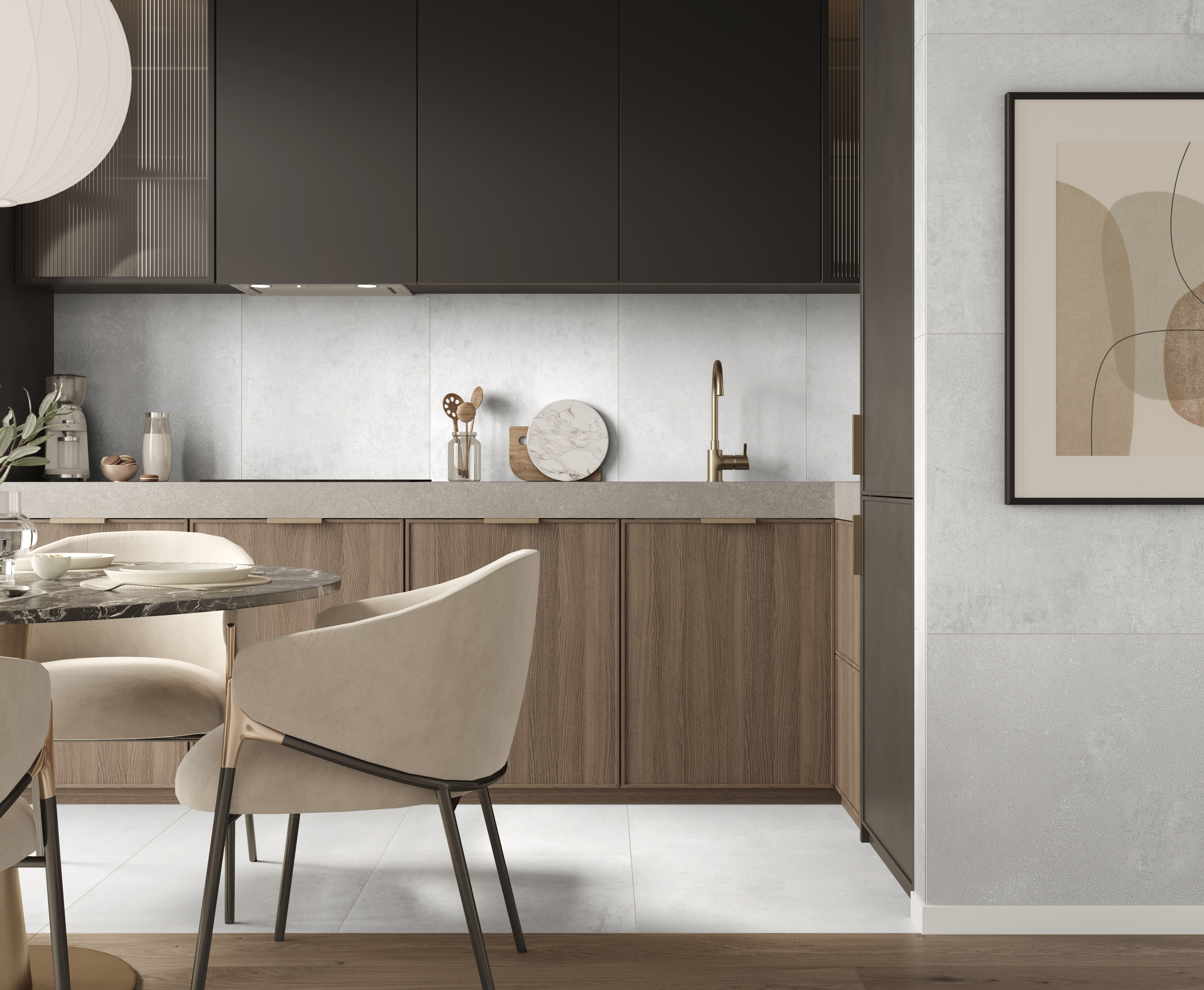 Изображение товара Керамогранит Laparet Betonhome 60x60 см светло-серый для пола и стен