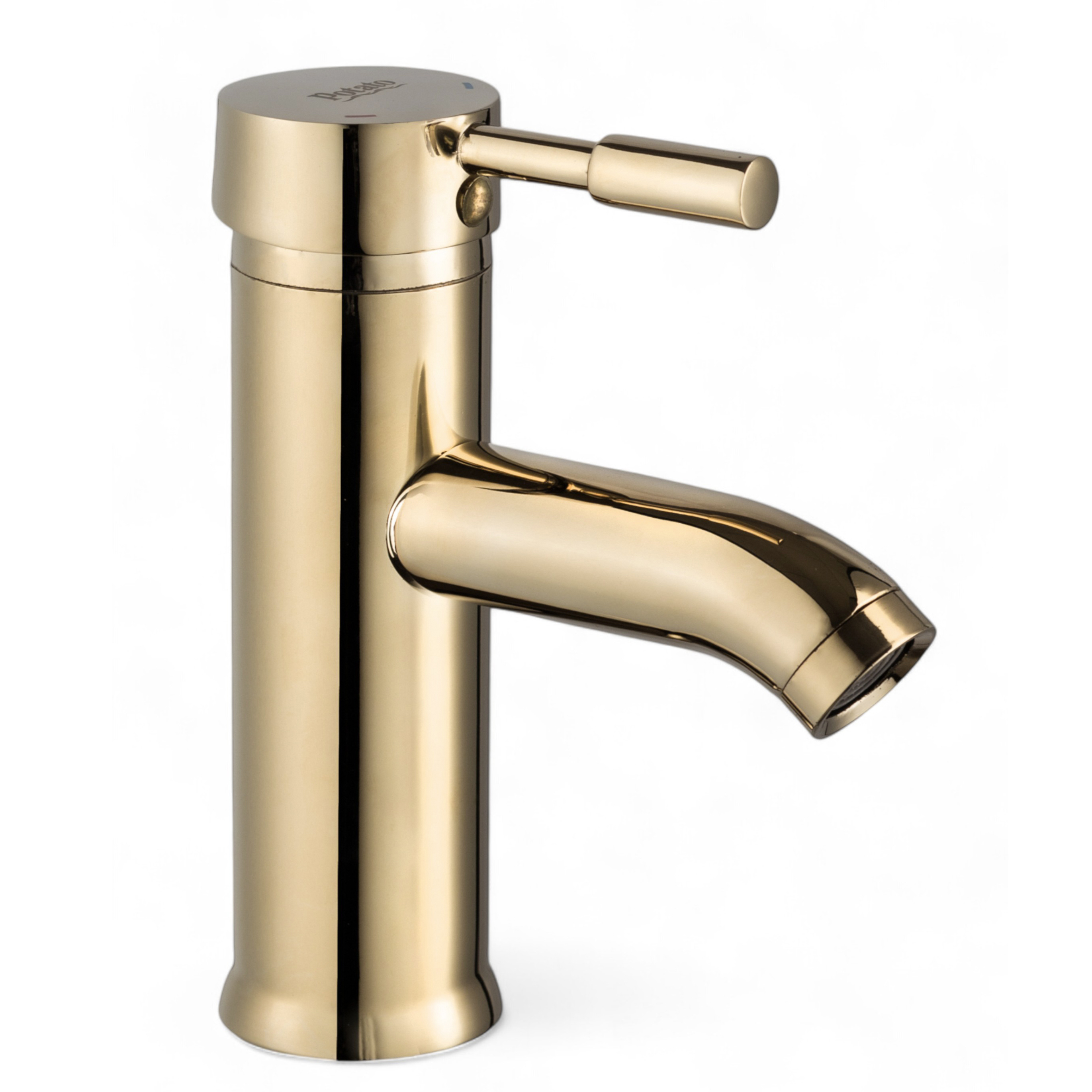 Изображение товара Смеситель для раковины Potato P10711-4 однорычажный цвет золото