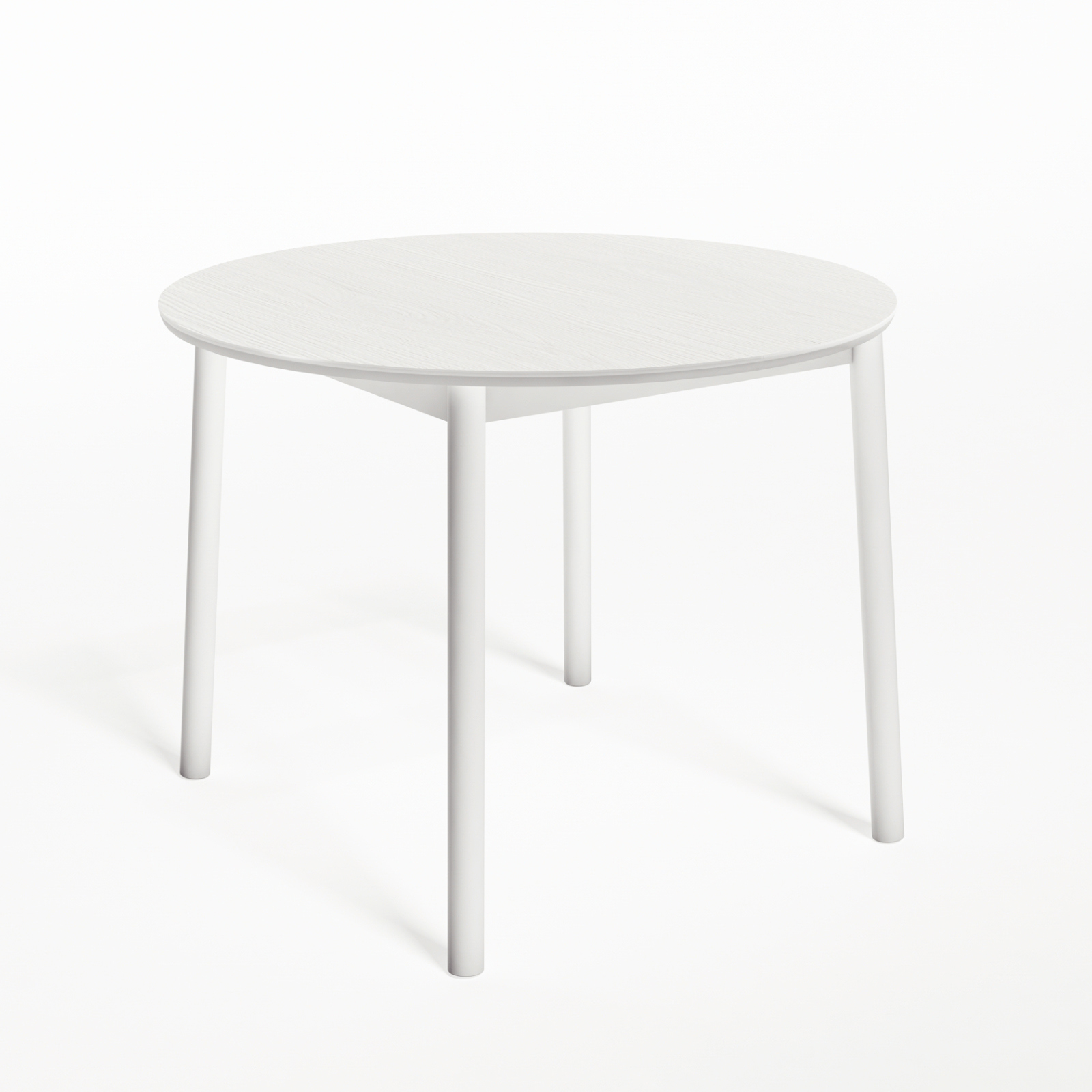 Изображение товара Стол-трансформер круглый Фабрика лидер Sky 100x100 см мдф цвет белый матовый