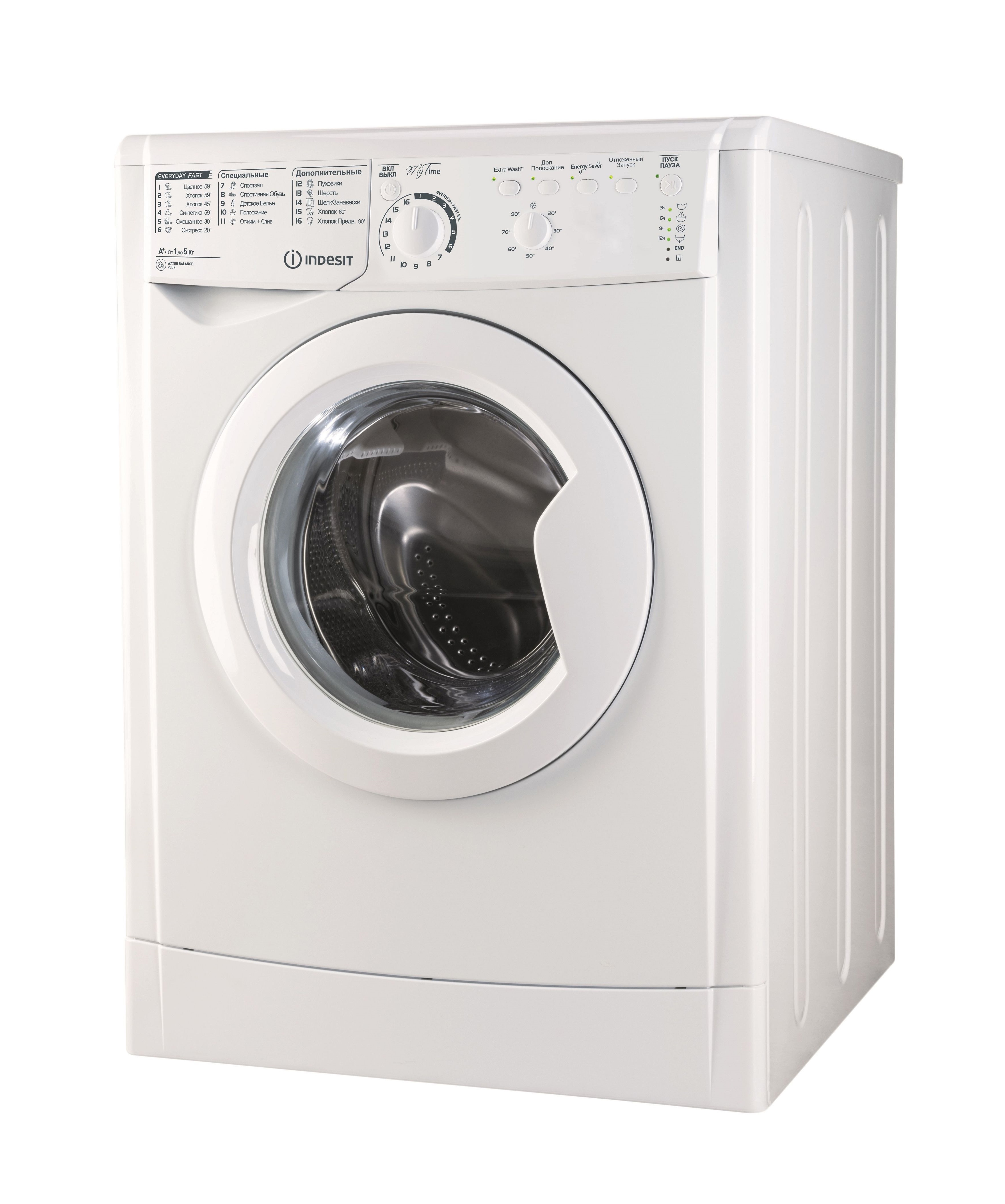Изображение товара Стиральная машина Indesit EWSB 5085 CIS с максимальной загрузкой 5 кг