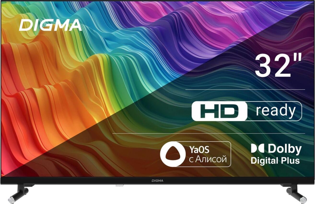 Изображение товара DIGMA DM-LED32SBB32 32-дюймовый LED телевизор с HDR и Smart TV черный