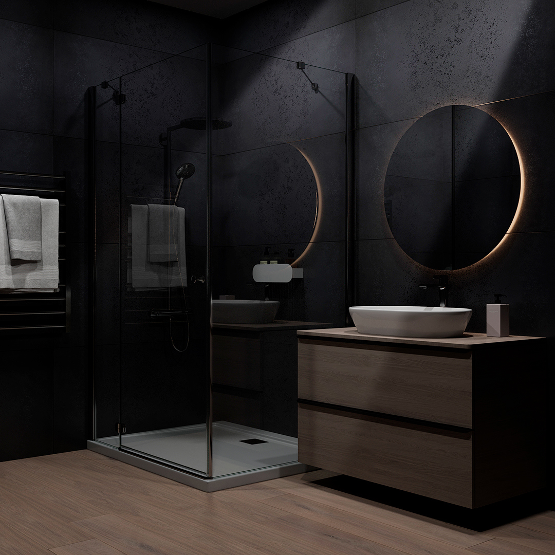 Изображение товара Керамогранит Керамопро Бетон Rio Black 60x120 см