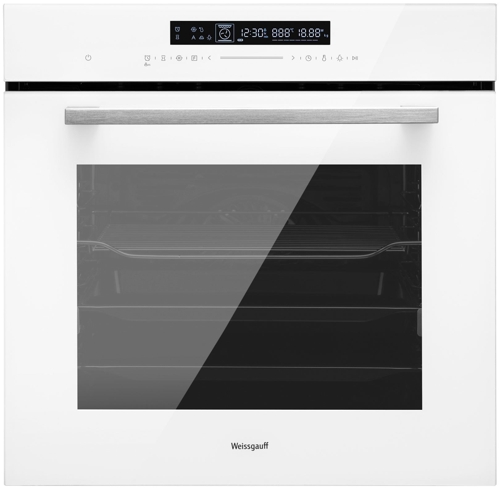 Изображение товара Встраиваемый духовой шкаф Weissgauff Eom 791 Sdw 60x59.60x56.60 см цвет белый