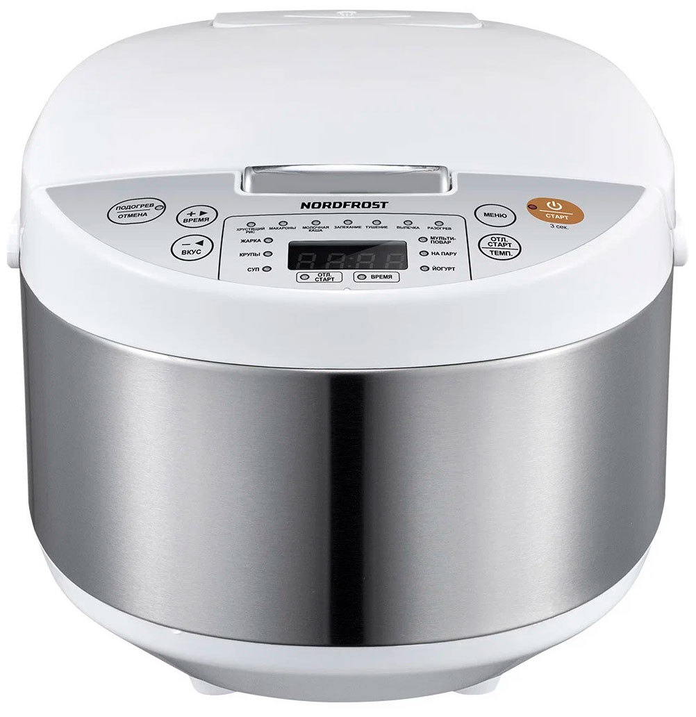 Изображение товара Мультиварка Nordfrost Mc 550 wx 5 л 13 программ цвет белый, нержавеющая сталь