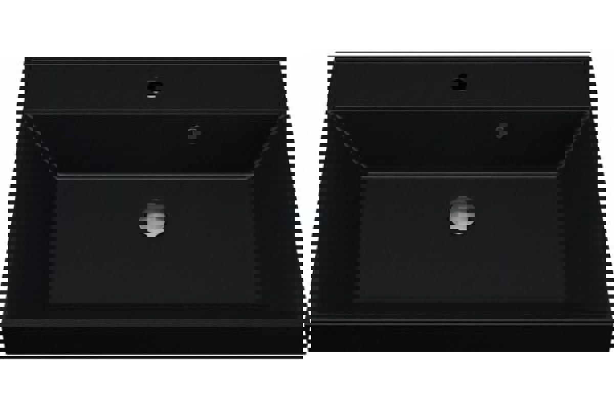 Изображение товара Раковина мебельная для ванной комнаты Uperwood Classic Quartz 80 см черная матовая космос