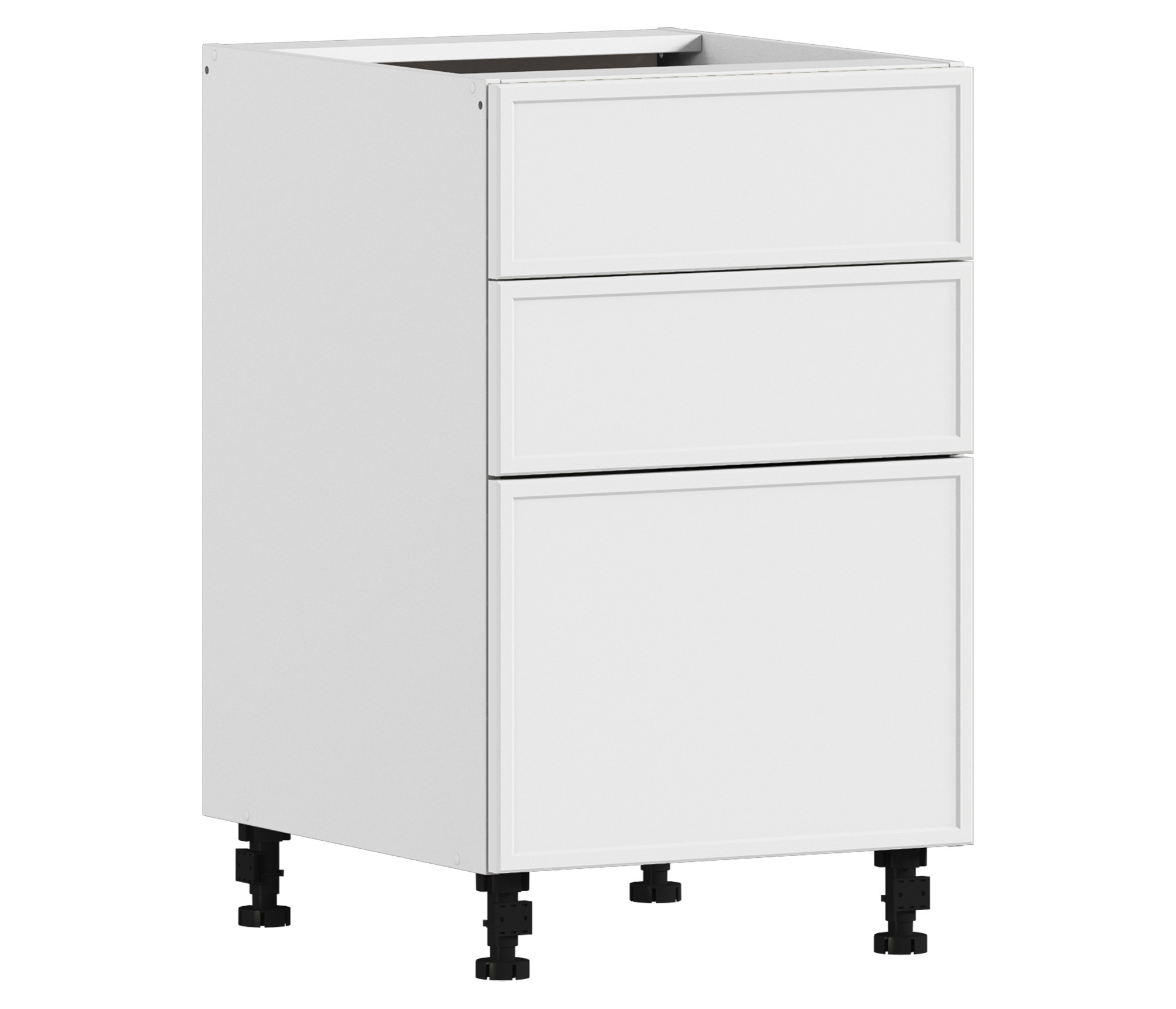 Изображение товара Модуль Столплит Регина квадро 3450500500102 50x82x56 см ЛДСП цвет белый/МДФ квадро белый