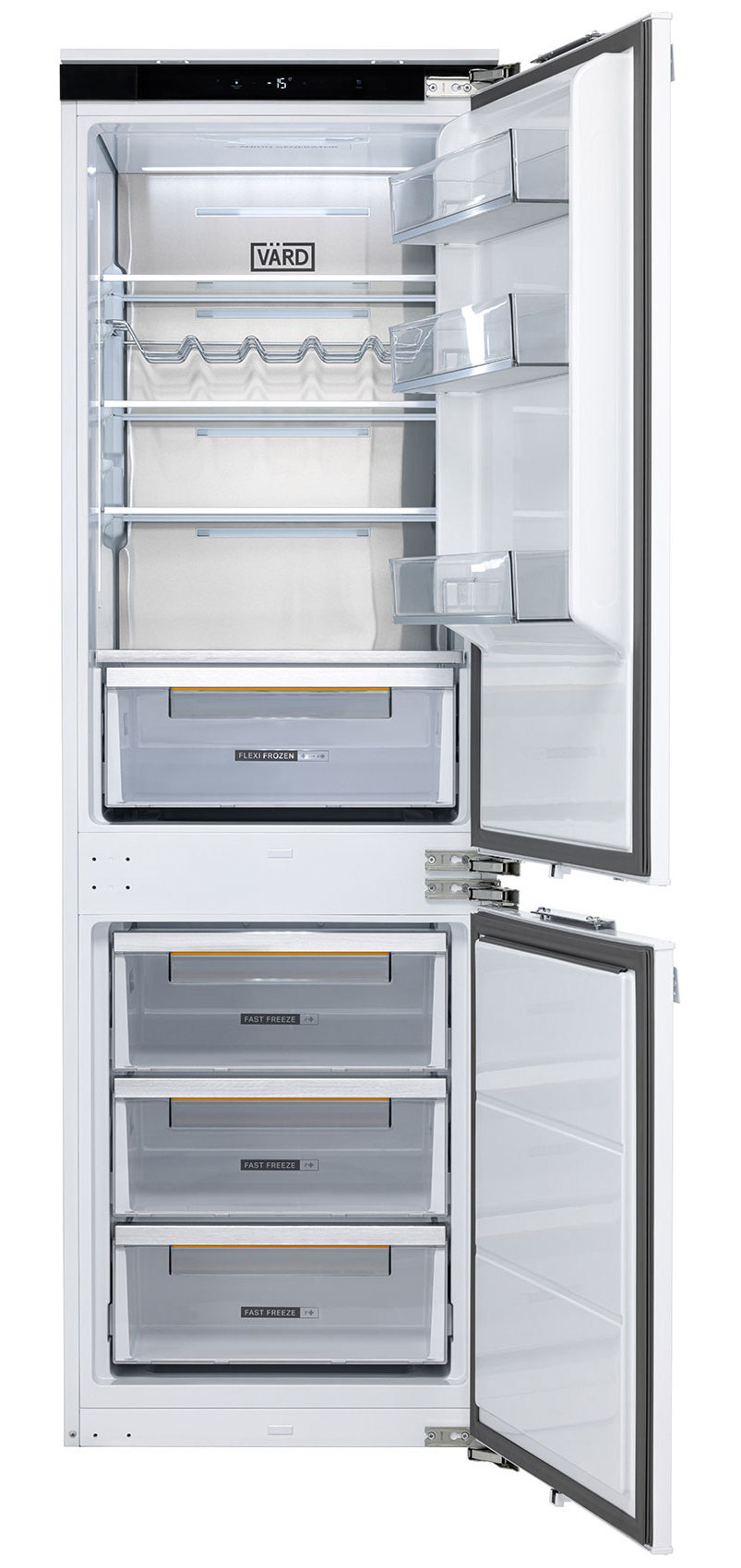 Изображение товара Двухкамерный холодильник VARD 599103 белый с сенсорным управлением