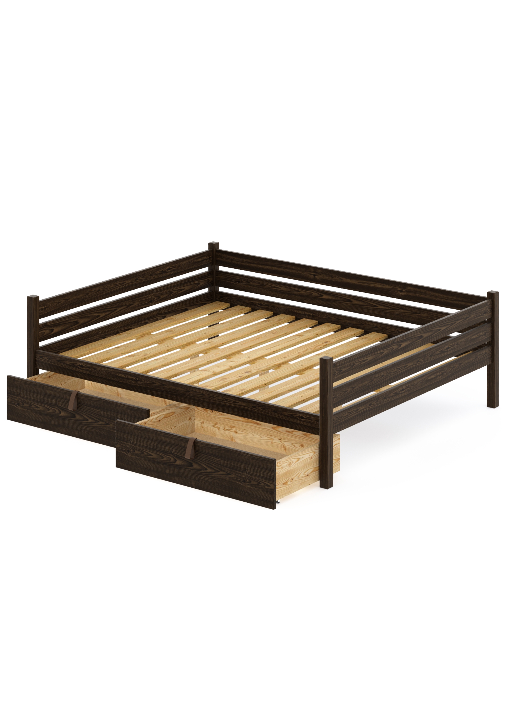 Изображение товара Кровать Solarius Tahta160-160ven-2yash 170 x 63 x 170 см сосна цвет коричневый