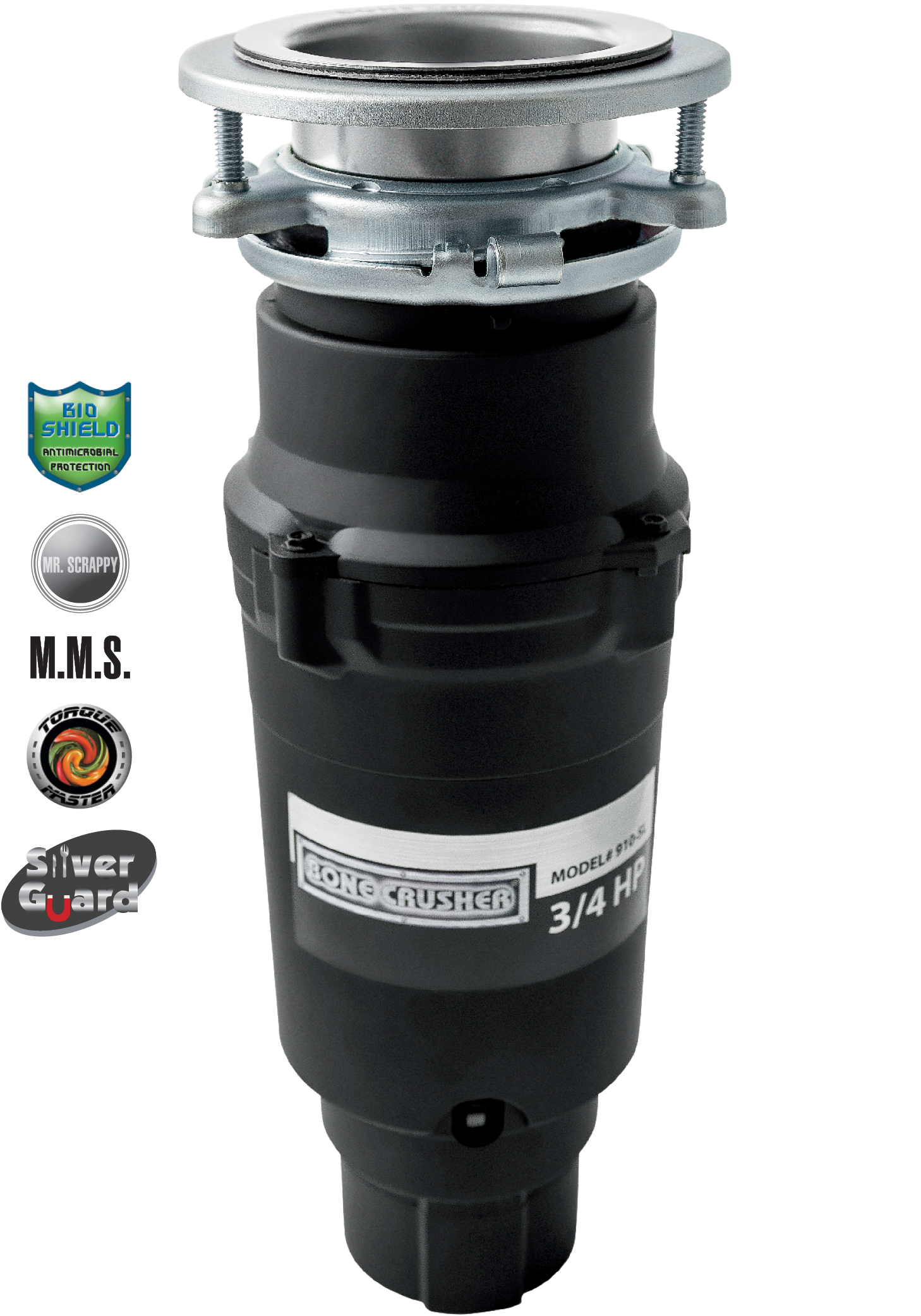 Изображение товара Измельчитель отходов BoneCrusher BC910-SL-Slim Line 520 Вт низкий уровень шума компактный дизайн