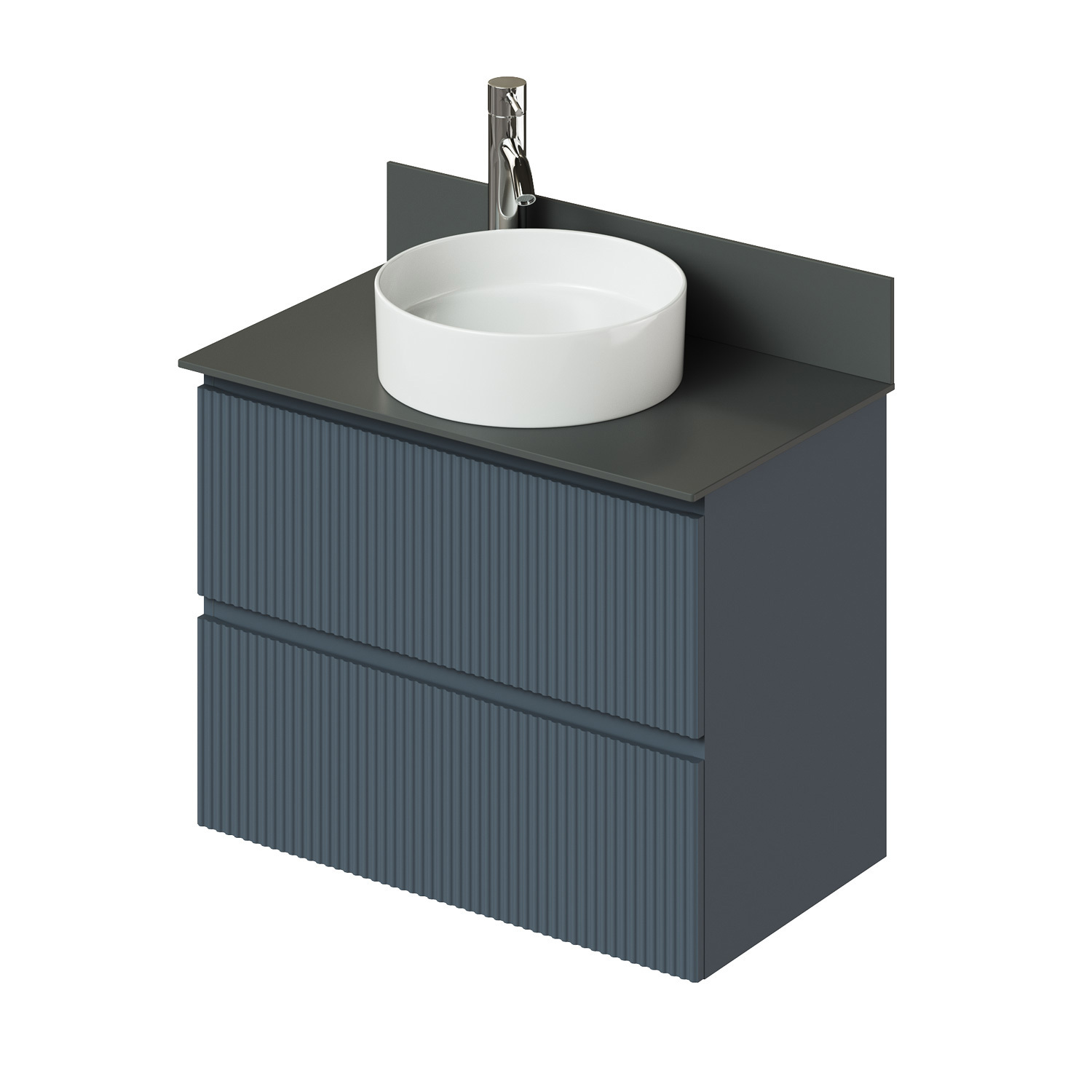 Изображение товара Тумба под раковину Итана Kate 80.5 см с двумя ящиками и подвесным монтажом