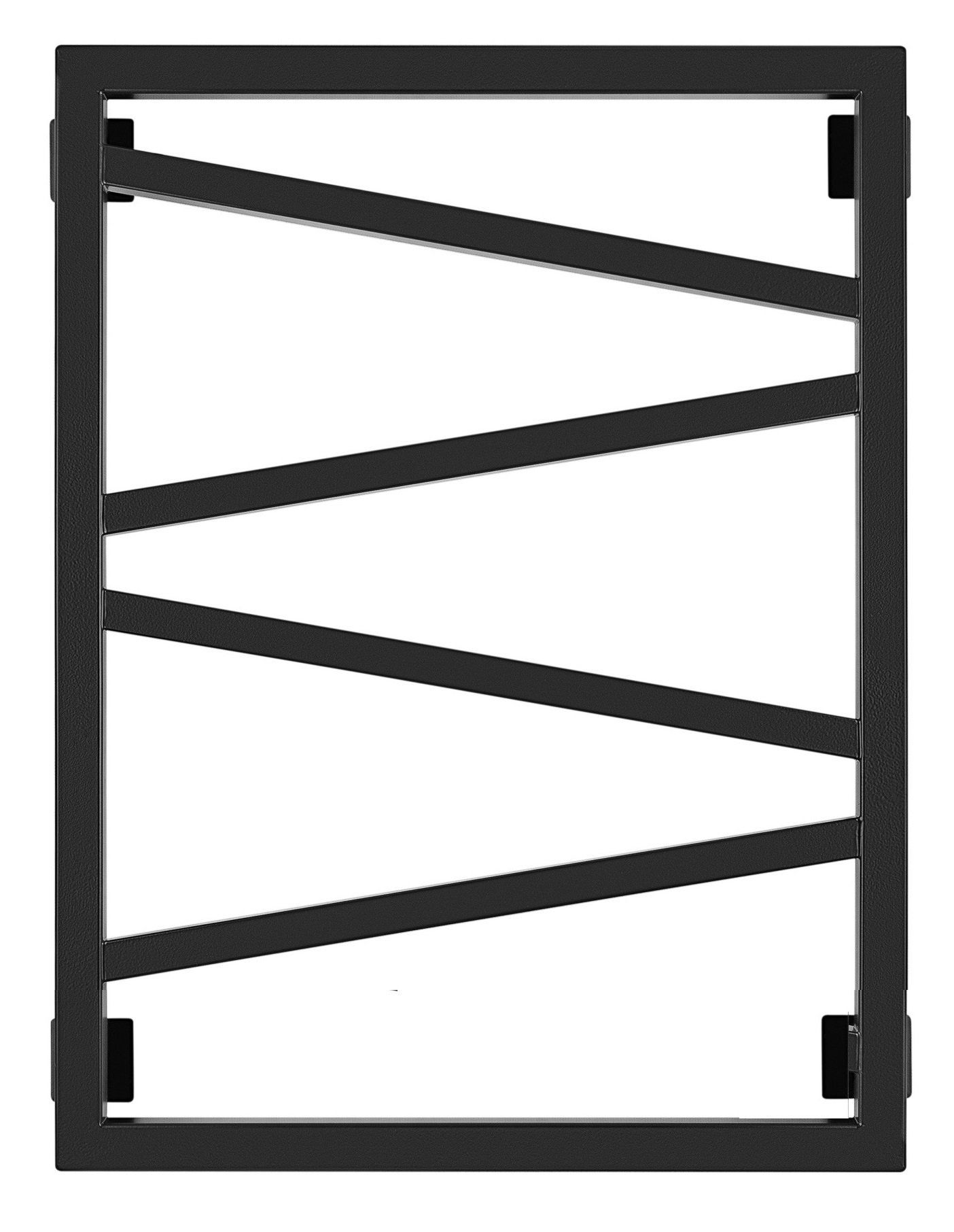 Изображение товара Полотенцесушитель водяной Secado Мирано 800x500 мм черный матовый универсальный