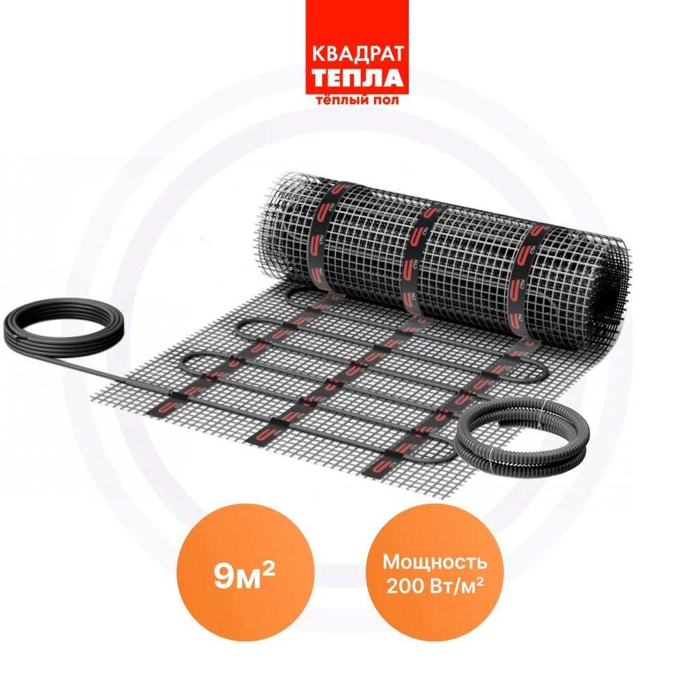 Изображение товара Нагревательный мат СТН КМ Plus-1800-9 для теплого пола 9 м²