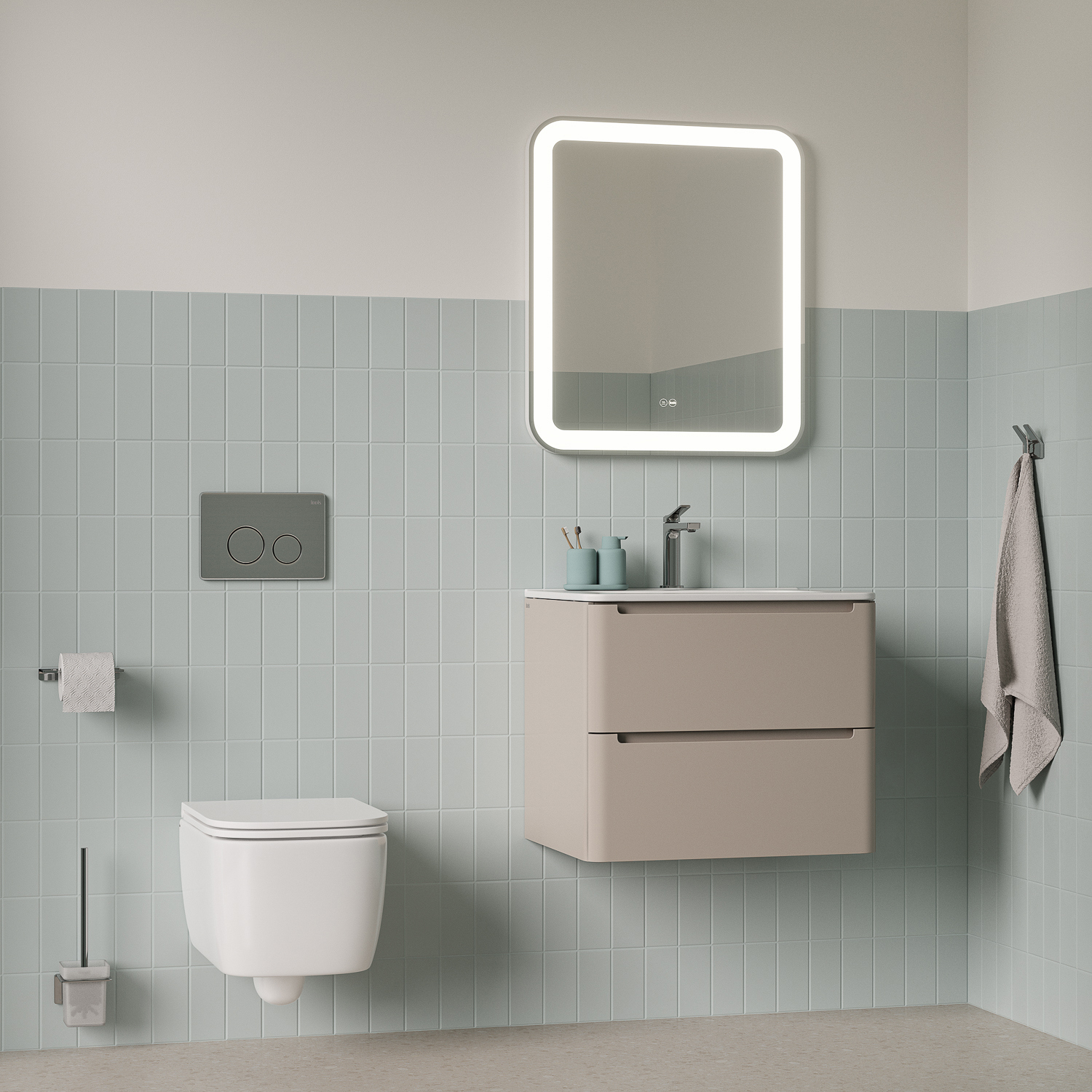 Изображение товара Унитаз подвесной Iddis BRIRNSEi25 безободковый с сиденьем микролифт