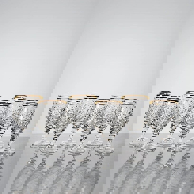 Изображение товара Набор из 6 рюмок на ножке 15 мл Неман белорусский хрусталь