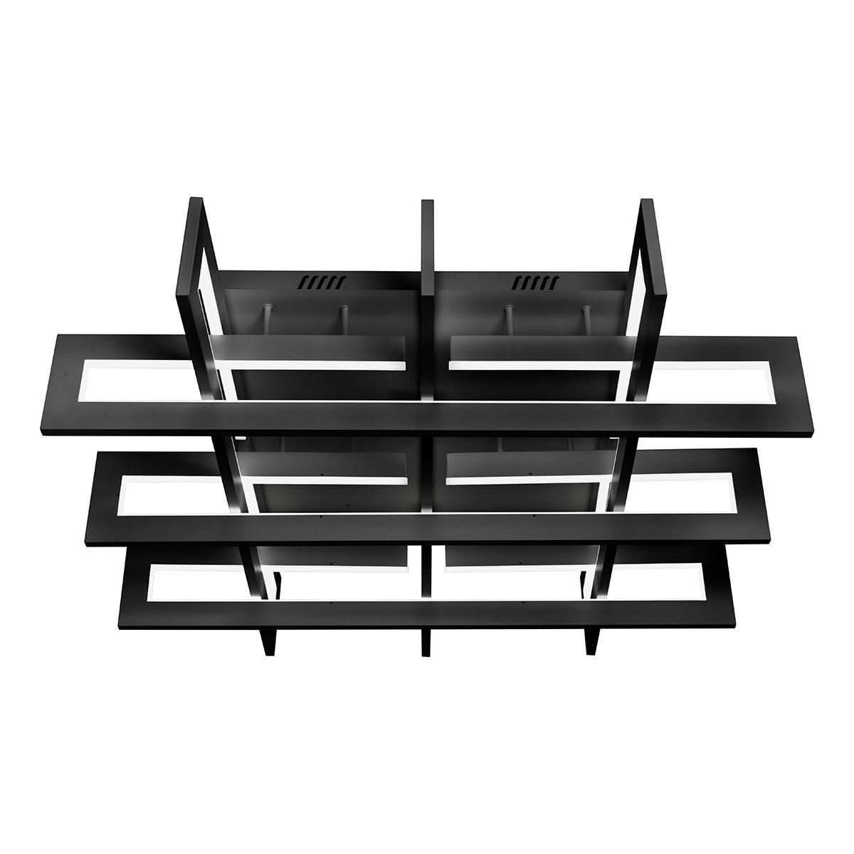 Изображение товара Люстра потолочная светодиодная Iledex Stalker 9082-800x800-X 192W BK нейтральный белый свет