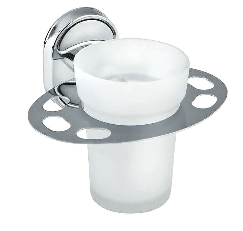 Изображение товара Стакан для зубных щеток POTATO P2906-1 Белый матовый подвесной