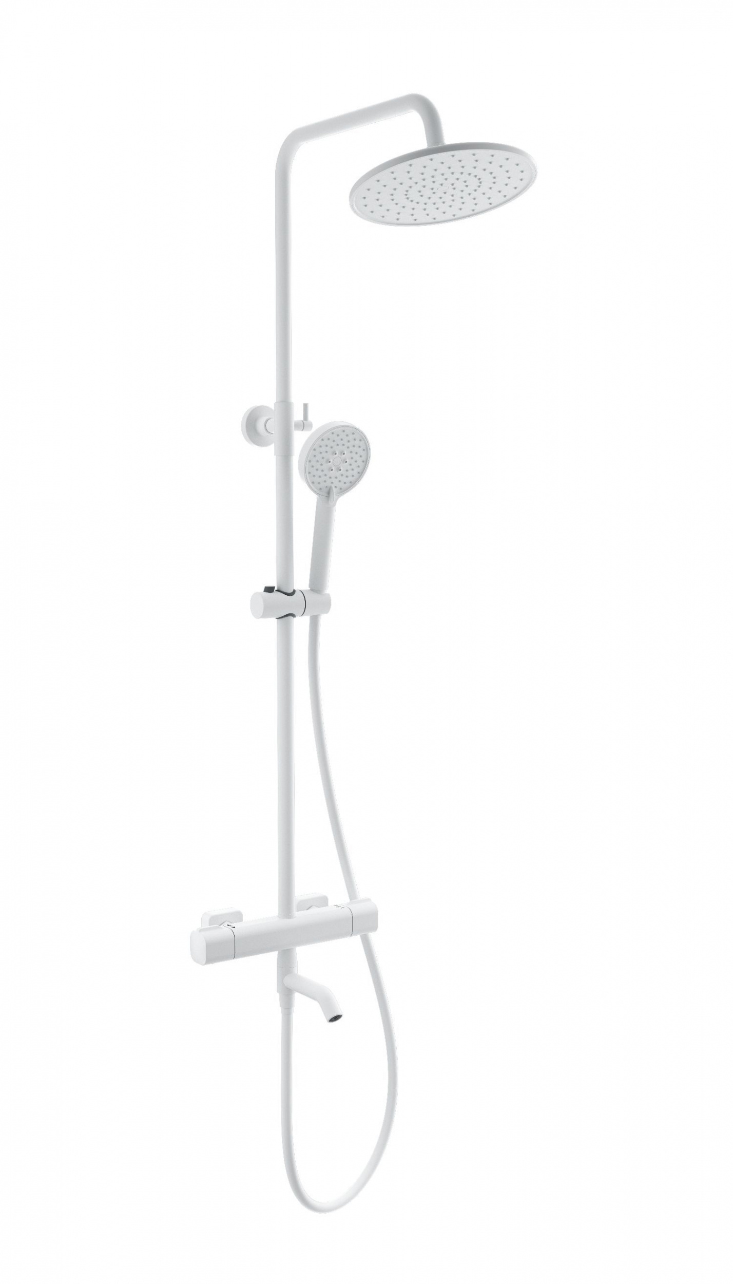 Изображение товара Душевая система Wonzon & woghand WW-B3051-A1-MW 1 режимная цвет белый матовый