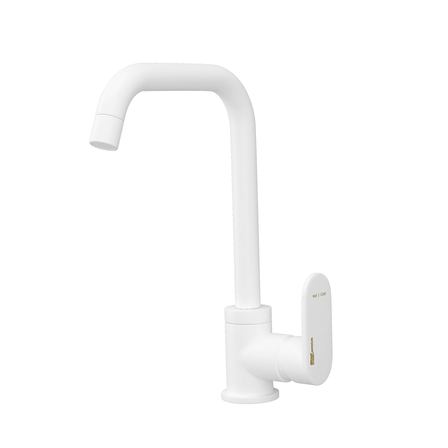 Изображение товара Смеситель для кухни Wasserkraft Mindel белый с поворотным изливом