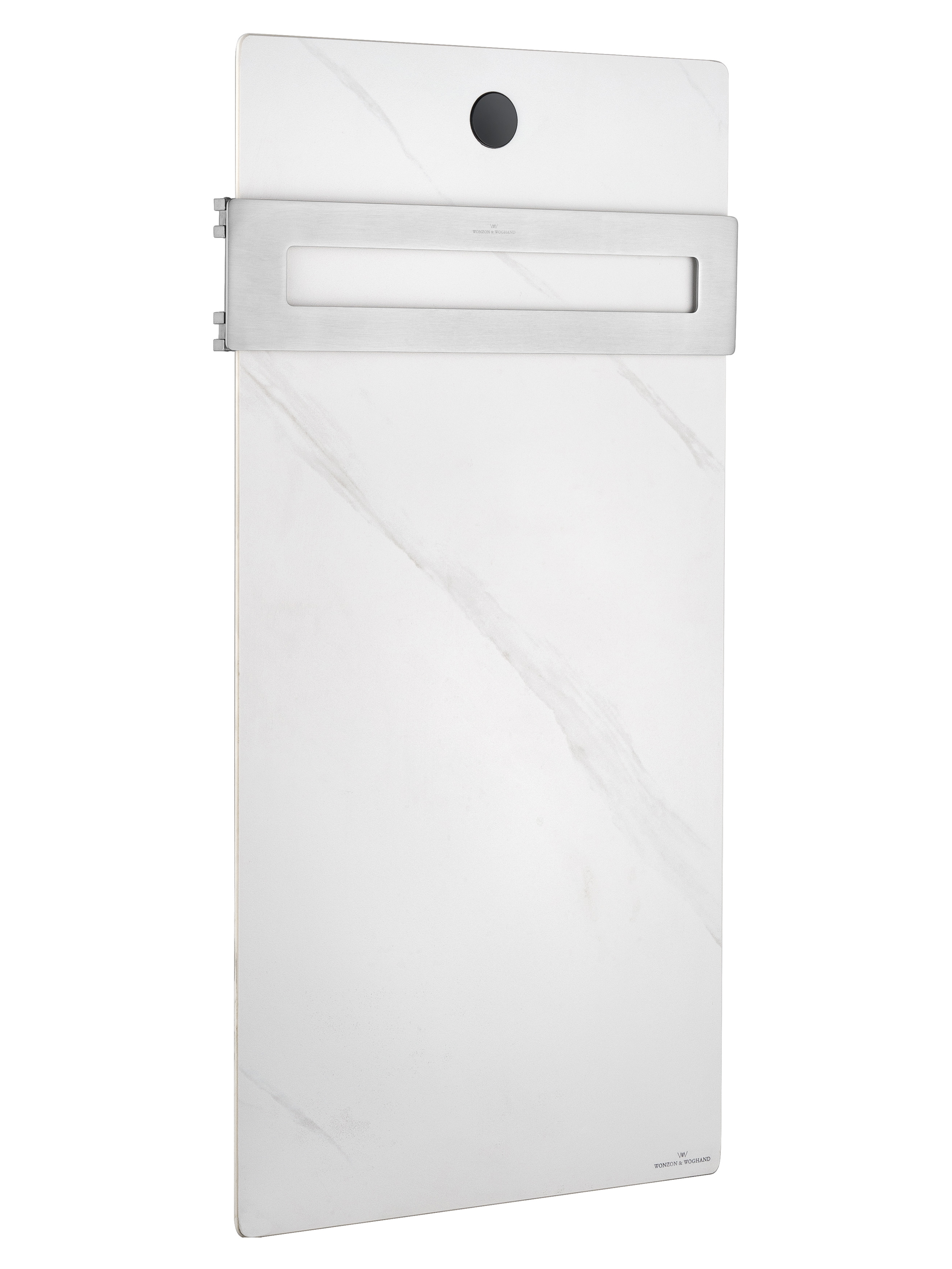 Изображение товара Электрический полотенцесушитель WONZON & WOGHAND STUTTGART 420x806 мм 60 Вт никель с терморегулятор