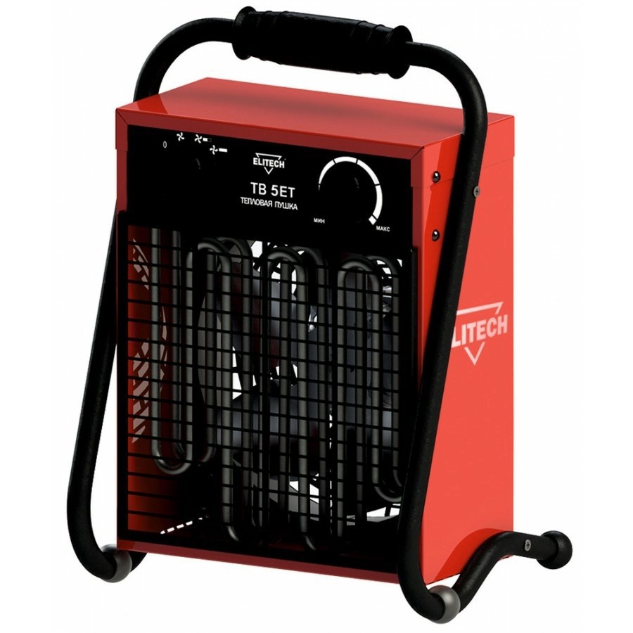 Изображение товара Электрическая тепловая пушка ELITECH ТВ 5ЕТ 4500 Вт для обогрева помещений до 45м2