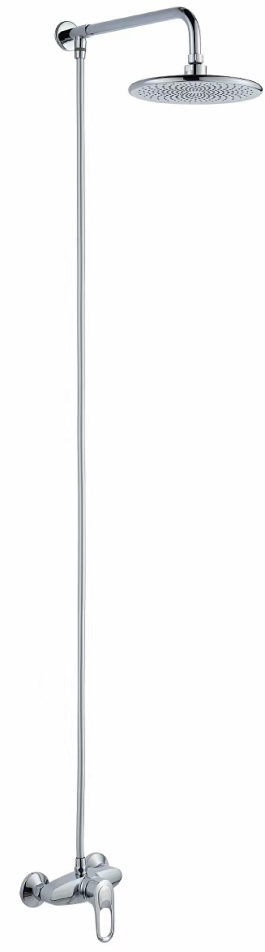 Изображение товара Душевая стойка Aloute A3184 с тропическим душем, 3 режима, серебристая