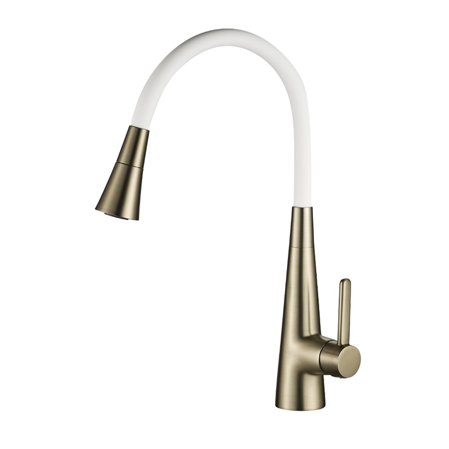 Изображение товара Смеситель для кухни Rose R213G с гибким излив душем и матовым золотым покрытием