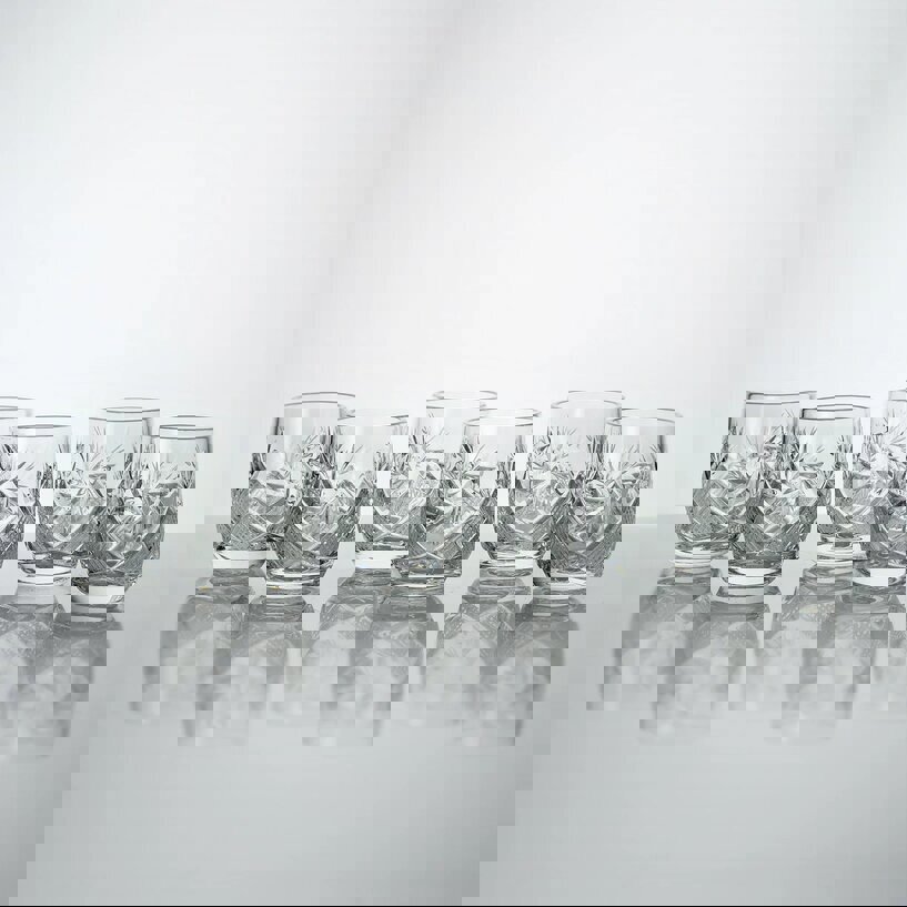 Изображение товара Набор из 6 хрустальных бокалов неман 35 мл прозрачные для водки и крепких напитков