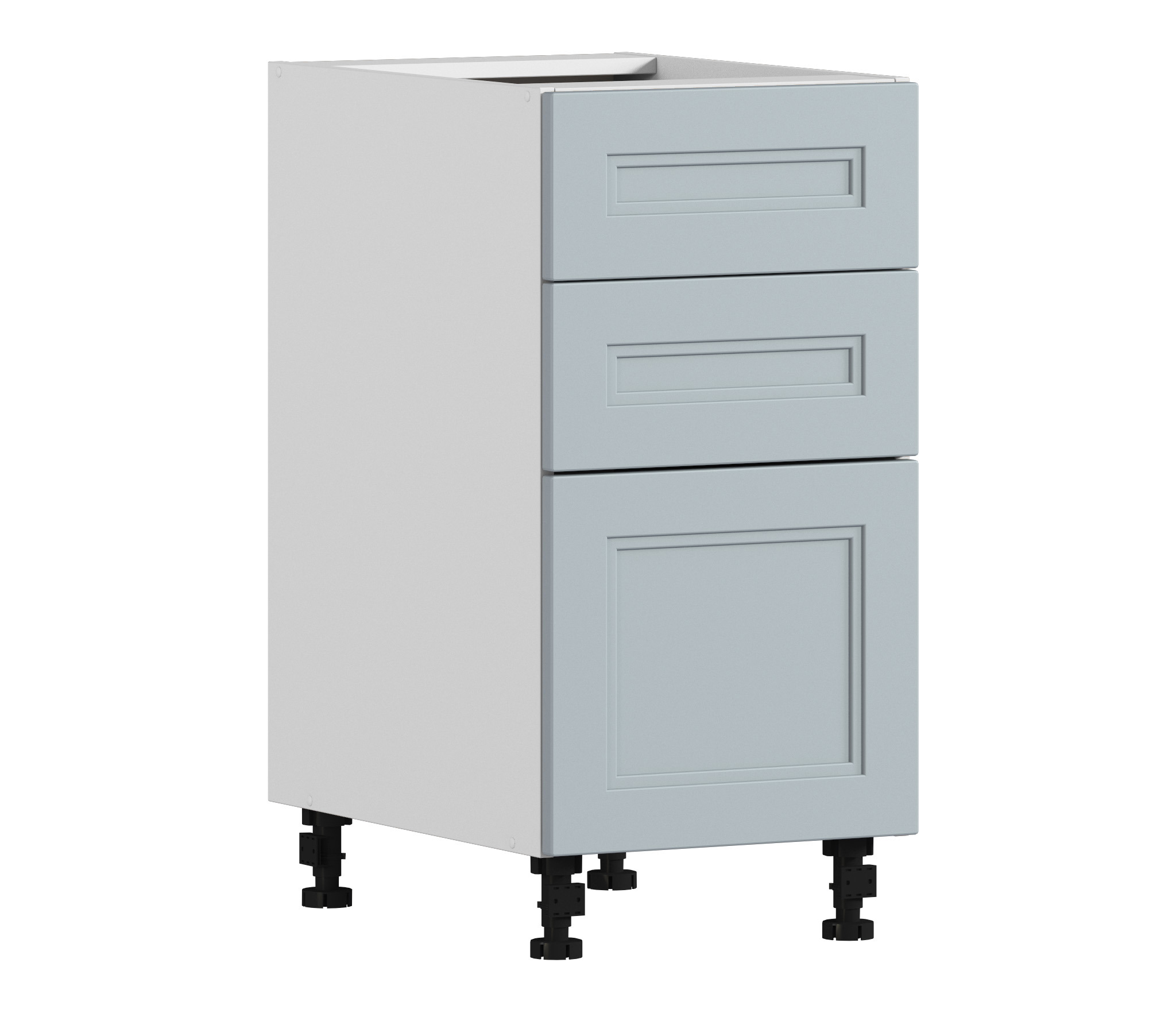 Изображение товара Напольный шкаф Регина Столплит с ящиками 40x82x56 см МДФ цвет серый