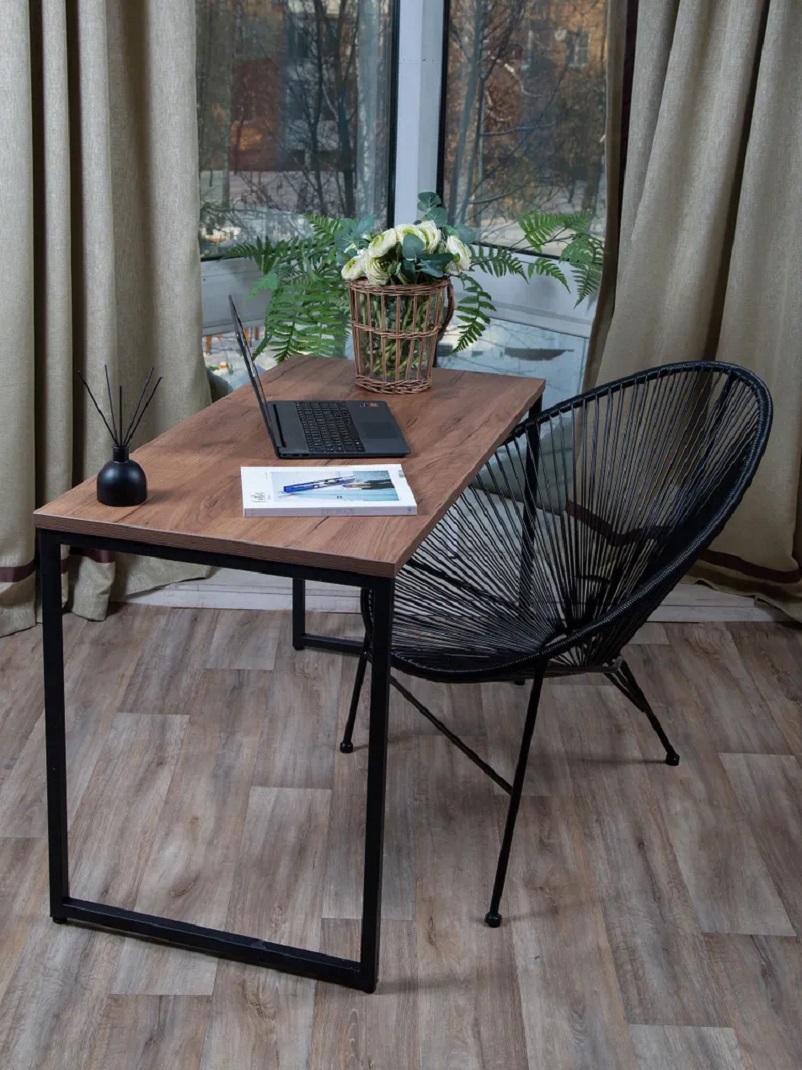 Изображение товара Обеденный стол в стиле Лофт Diko loft DL-867271 140x70 см из ламинированной ДСП