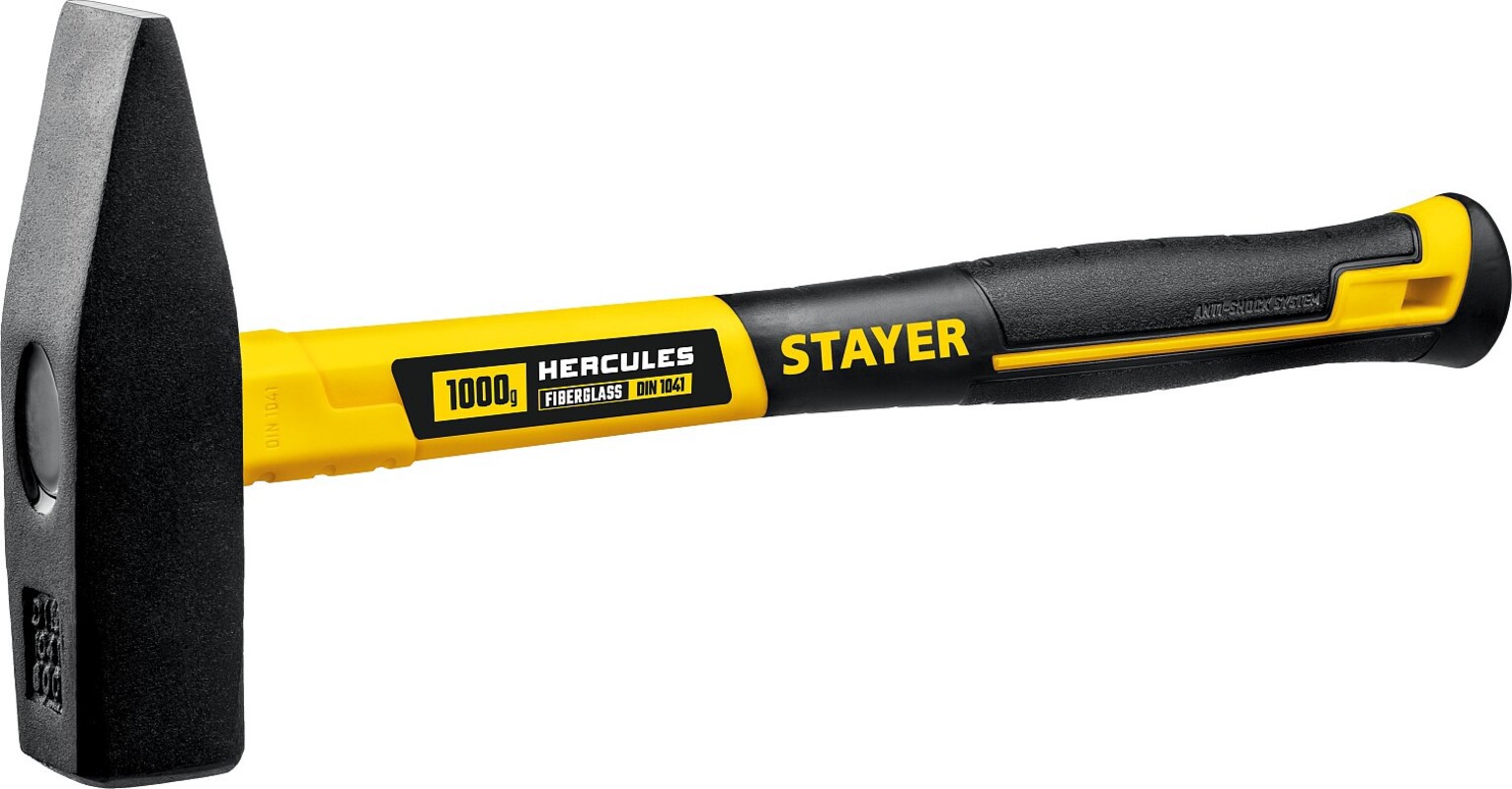 Изображение товара Молоток слесарный Stayer 20050-10 с фиберглассовой рукояткой, 1260 г