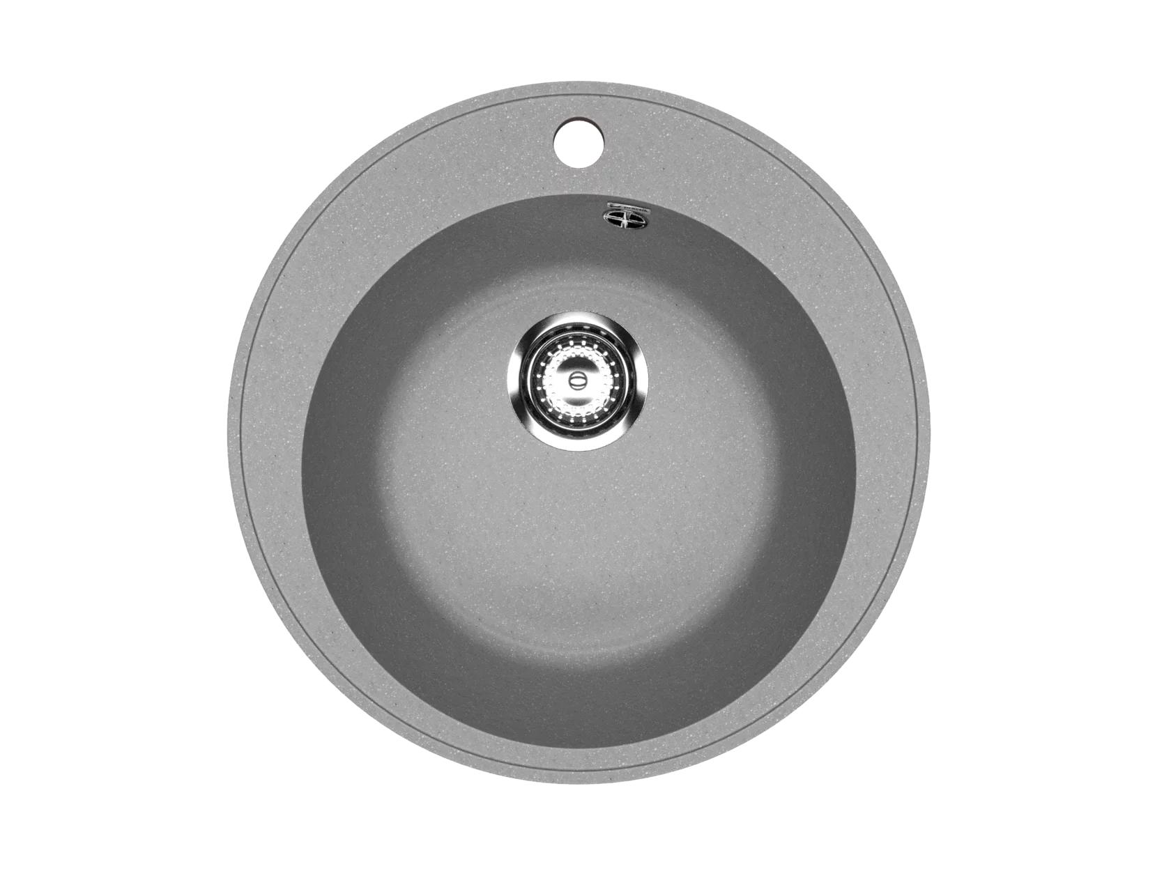 Изображение товара Мойка для кухни Practik PR-M 475-003 47.5x47.5 см глубина чаши 47.5 см искусственный камень цвет светло-серый Изображение товара Мойка для кухни Practik PR-M 475-003 47.5x47.5 см глубина чаши 47.5 см искусственный камень цвет светло-серый